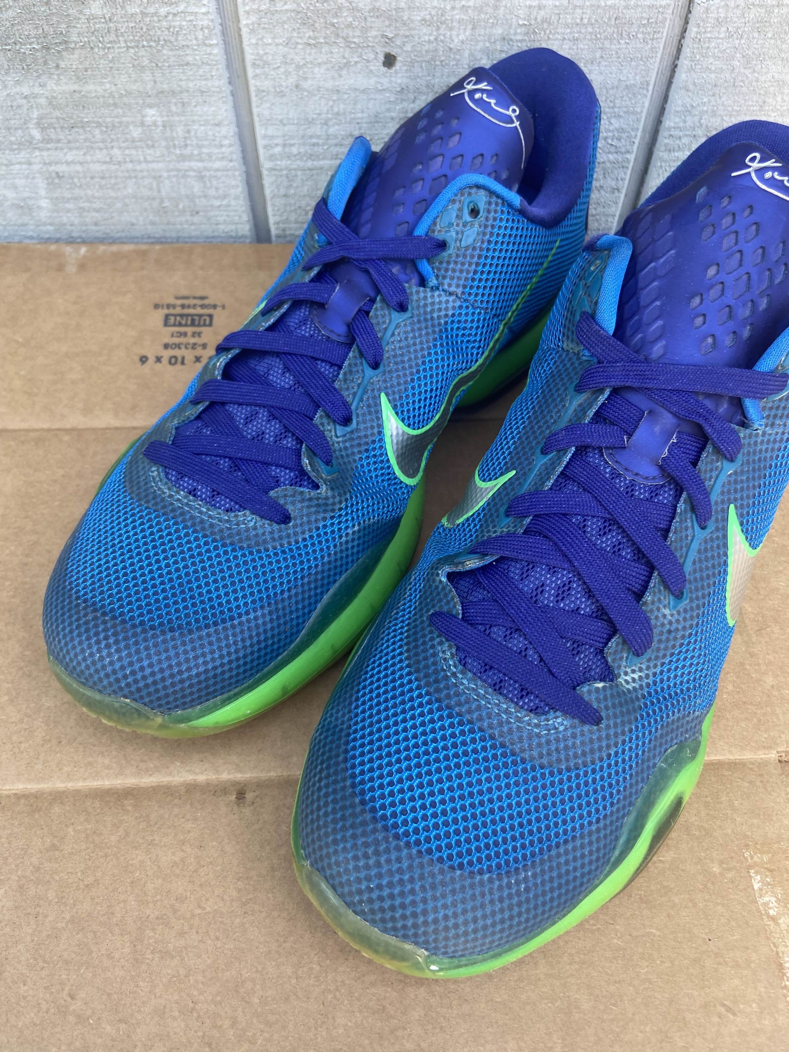 Nike Nike Kobe 10 Emerald City Blue Green Kobe Bryant Sz 13 Size US 13 / EU 46 - 6 Thumbnail