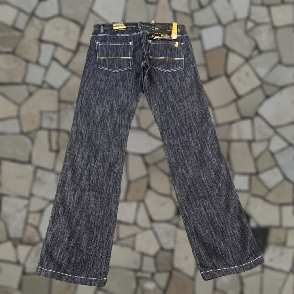 Southpole Vintage Southpole Jeans Mens 34 Black Denim Slim Straight Loose Deadstock Y2K Size US 35 - 1 Thumbnail