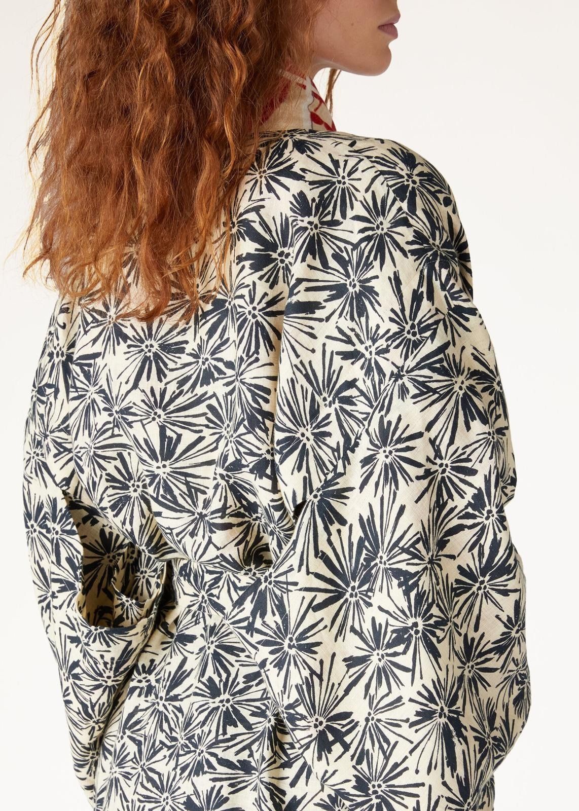 Loro Piana o1srvl11e0525 FAO2958 Leiza Linen Coat in Multicolor Size L / US 10 / IT 46 - 6 Thumbnail