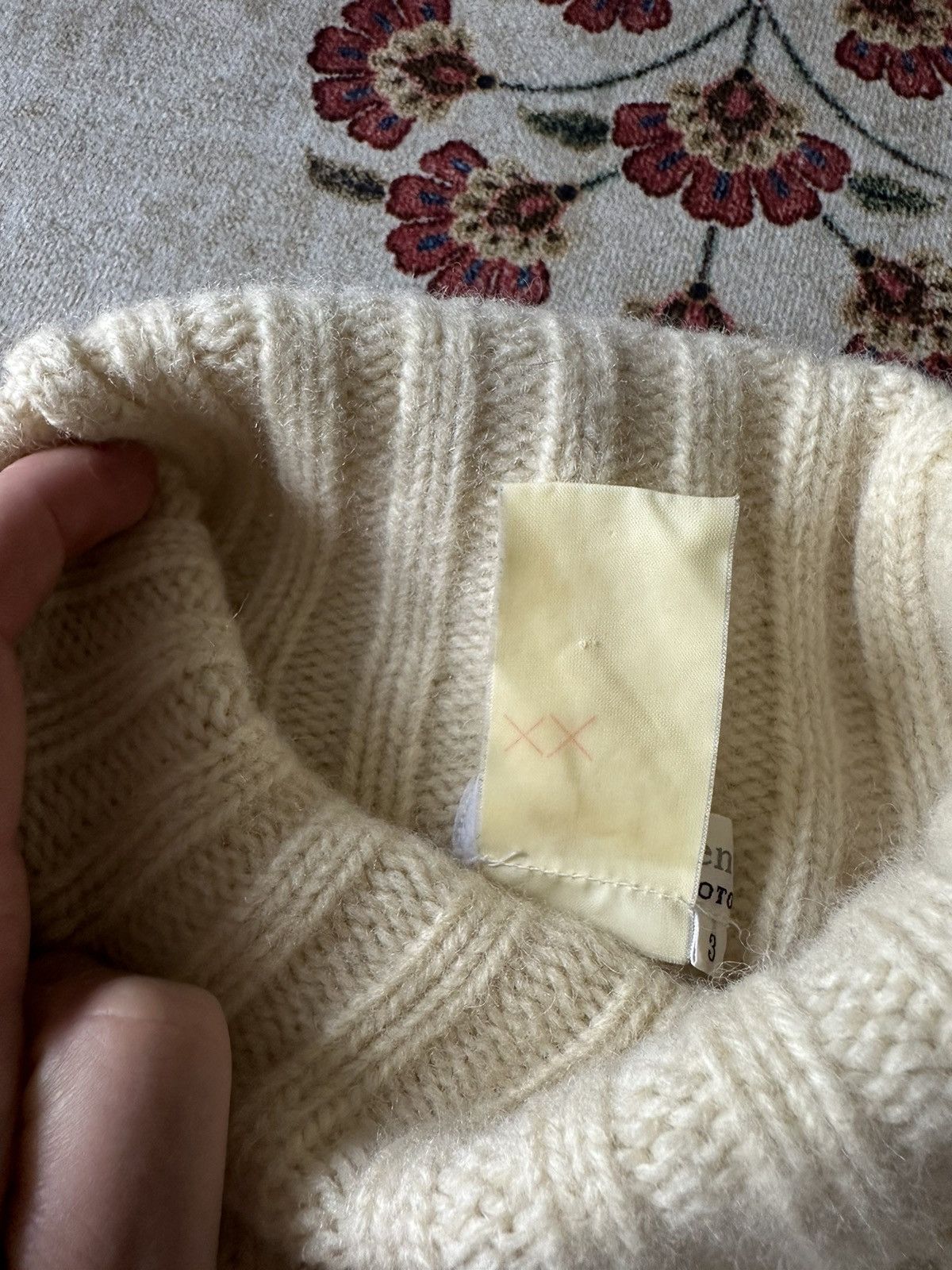 Yohji Yamamoto Archive Y’s for men / Yohji Yamamoto Cable Wool Turtleneck Size US S / EU 44-46 / 1 - 12 Thumbnail