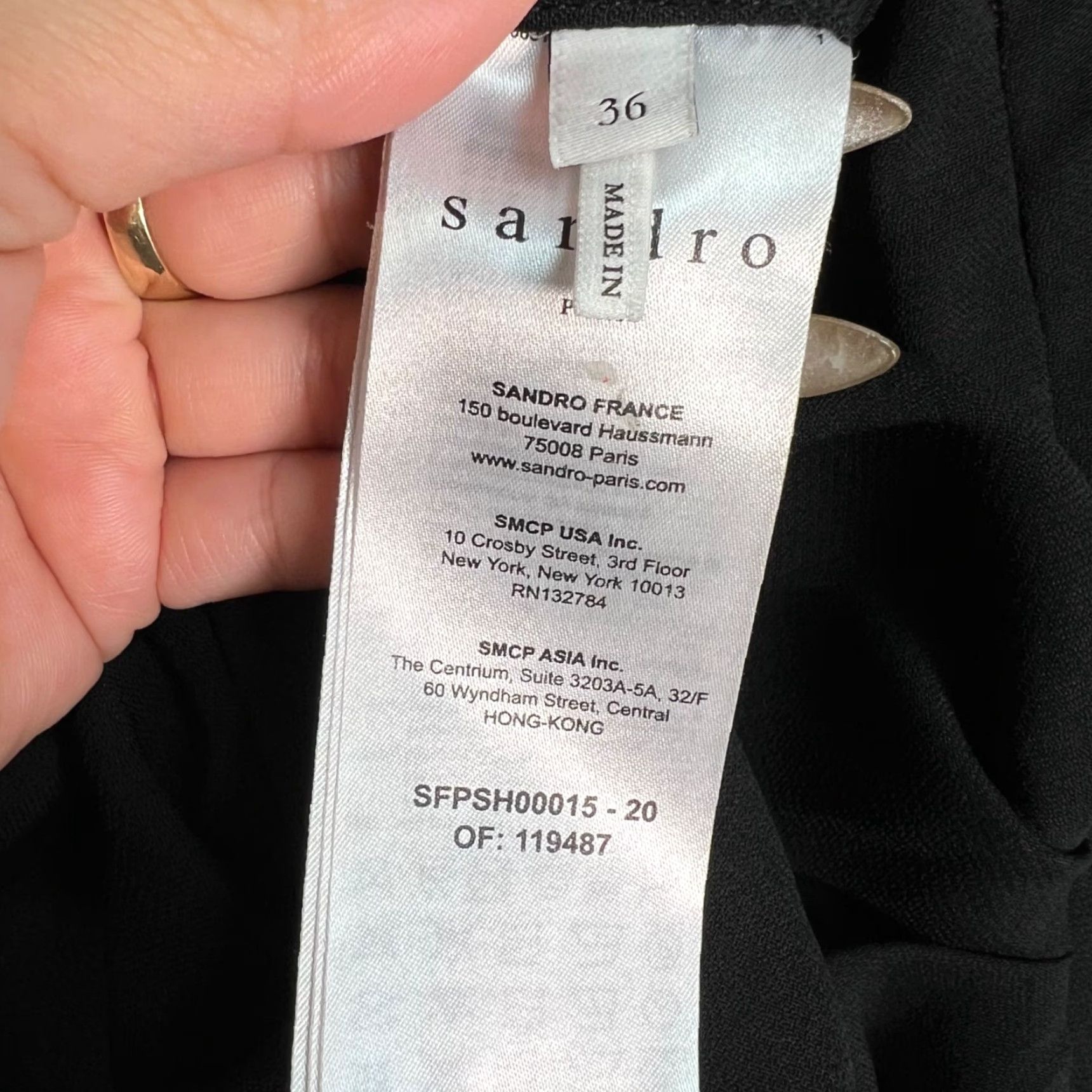 Sandro Sandro Paris Luiza Black Ruched Crepe High-Waisted Shorts Womens Size 36 Size 25" / US 0 / IT 36 - 4 Thumbnail