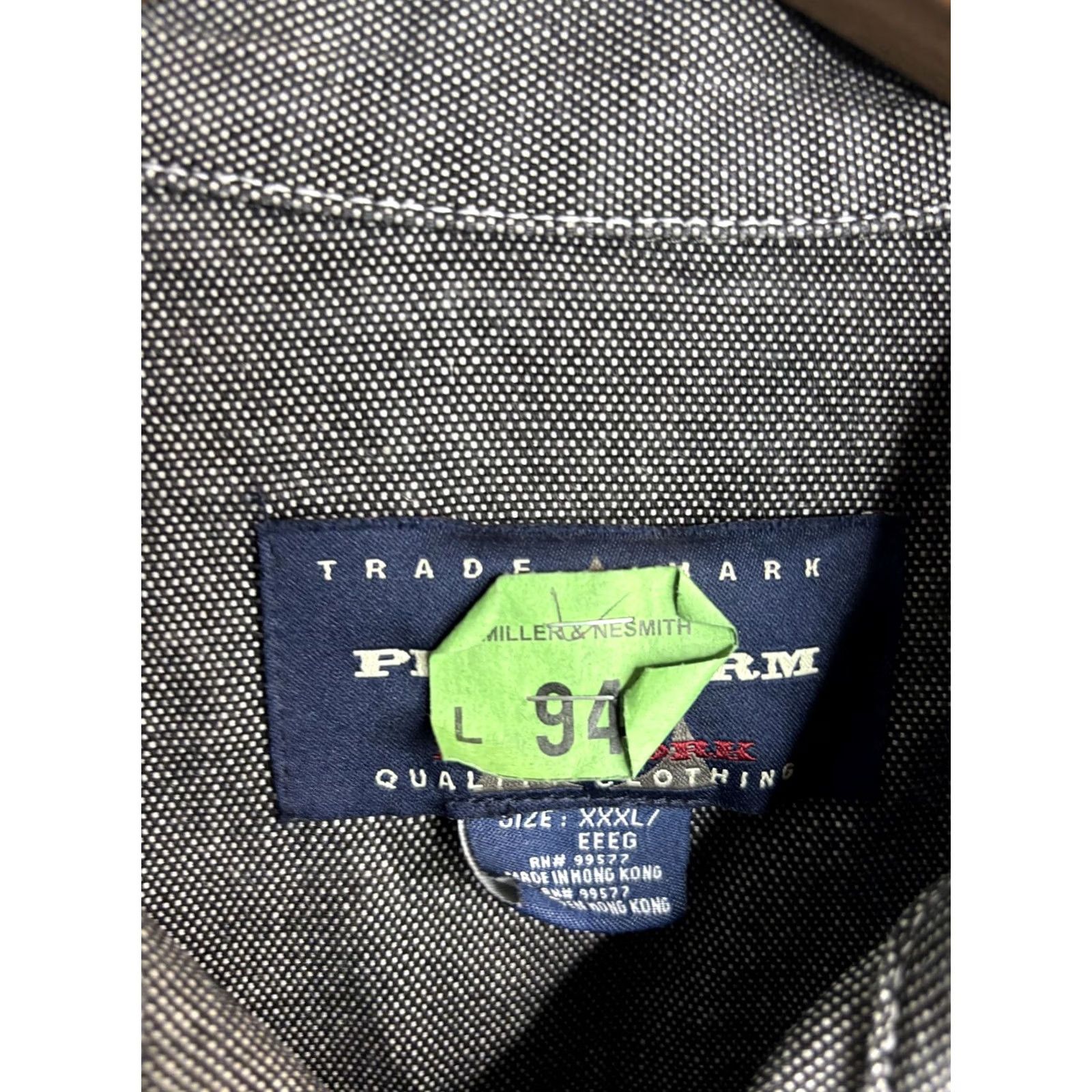 Phat Farm Phatfarm Denim Jacket Mens 3XL Gray Contrast Stitch Trucker Embroidered Logo Jacket Mens 3XL Gray Denim Embroidered Logo Size US XXL / EU 58 / 5 - 4 Thumbnail