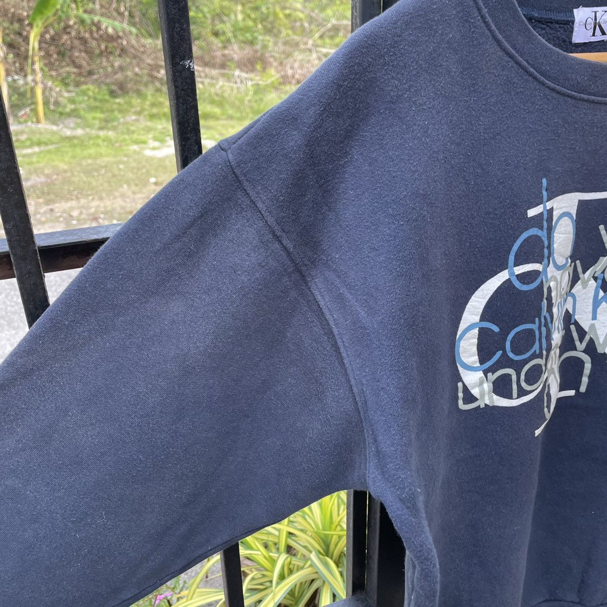 Calvin Klein 🔥Vintage Calvin Klein Underwear Big Logo Boxy Sweatshirts Size US M / EU 48-50 / 2 - 7 Thumbnail