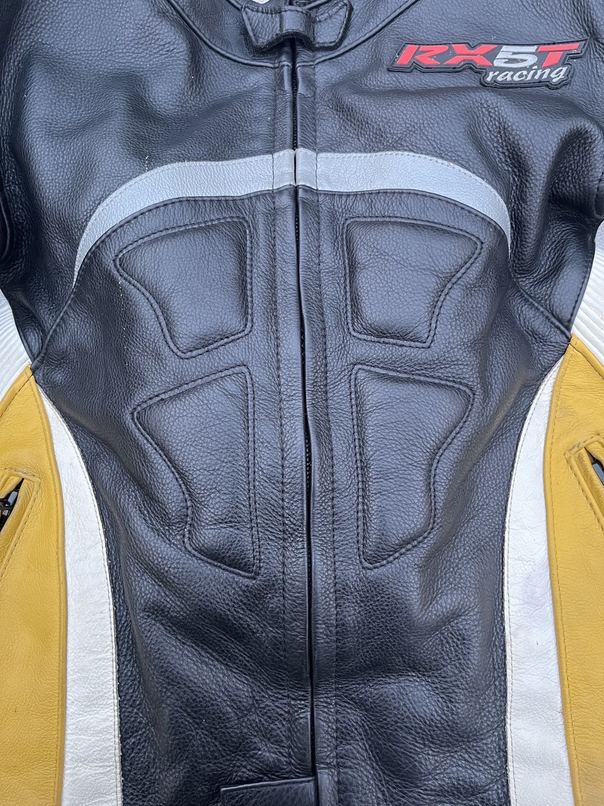 Vintage Vintage IXS RX-5T Racing Swiss Leather Moto Jacket Size US L / EU 52-54 / 3 - 4 Thumbnail