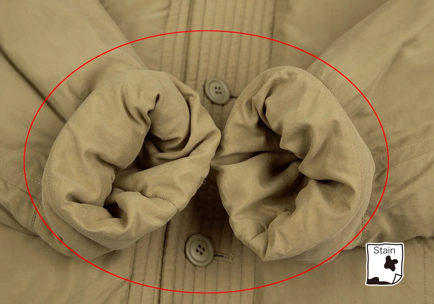 Issey Miyake Nylon Down Jacket in Beige, Size M Size US M / EU 48-50 / 2 - 7 Thumbnail