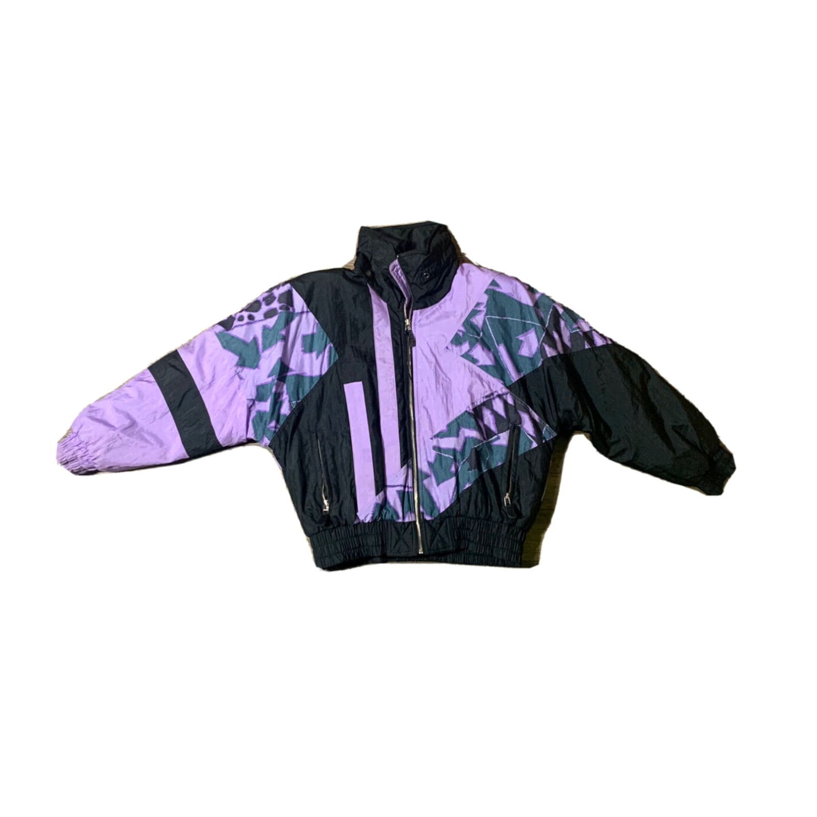 VINTAGE East West Womens Multicolor Puffer Jacket Medium