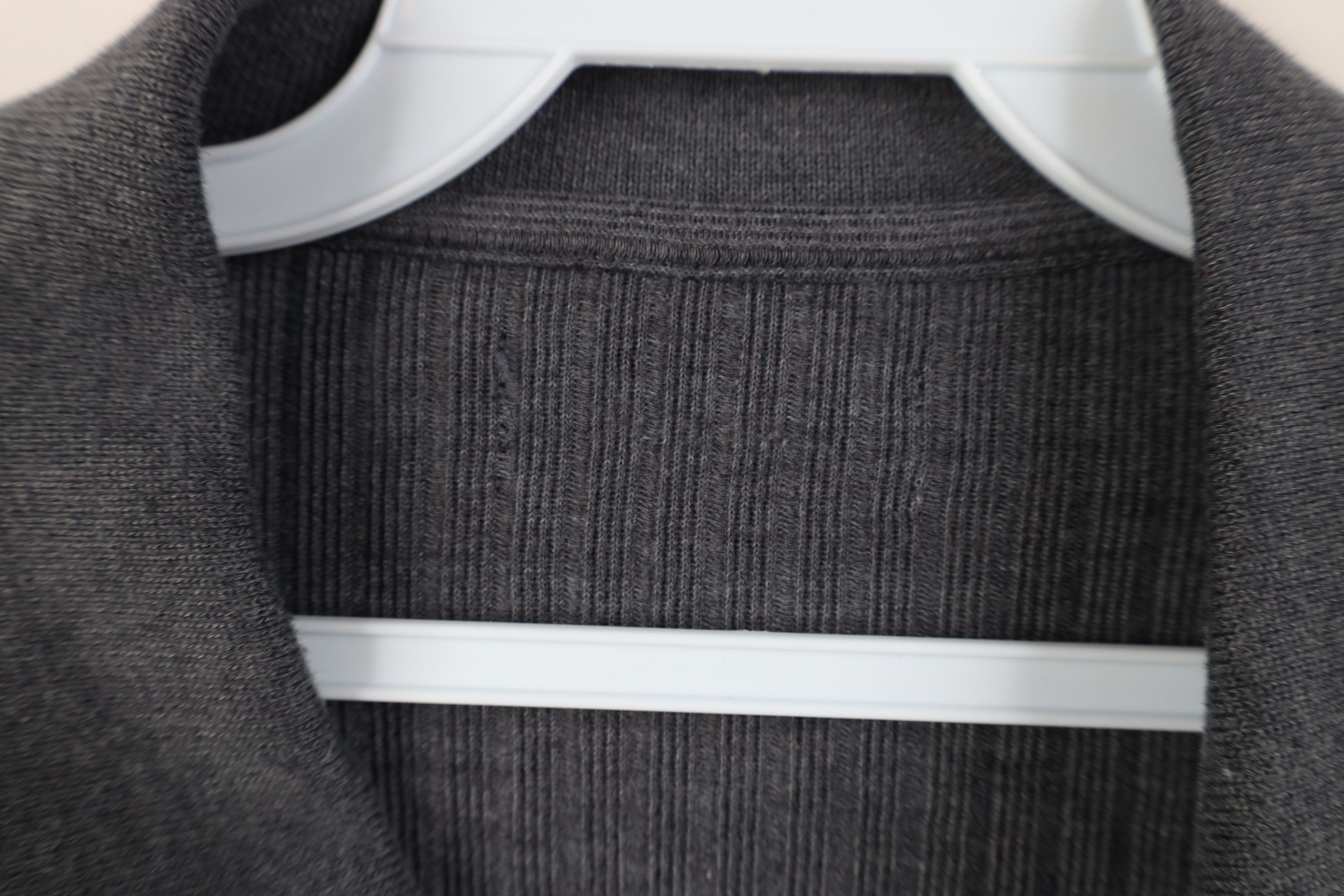 Vintage Vintage 90s Streetwear Ribbed Knit Pullover Long Sleeve Polo Size US XL / EU 56 / 4 - 5 Thumbnail