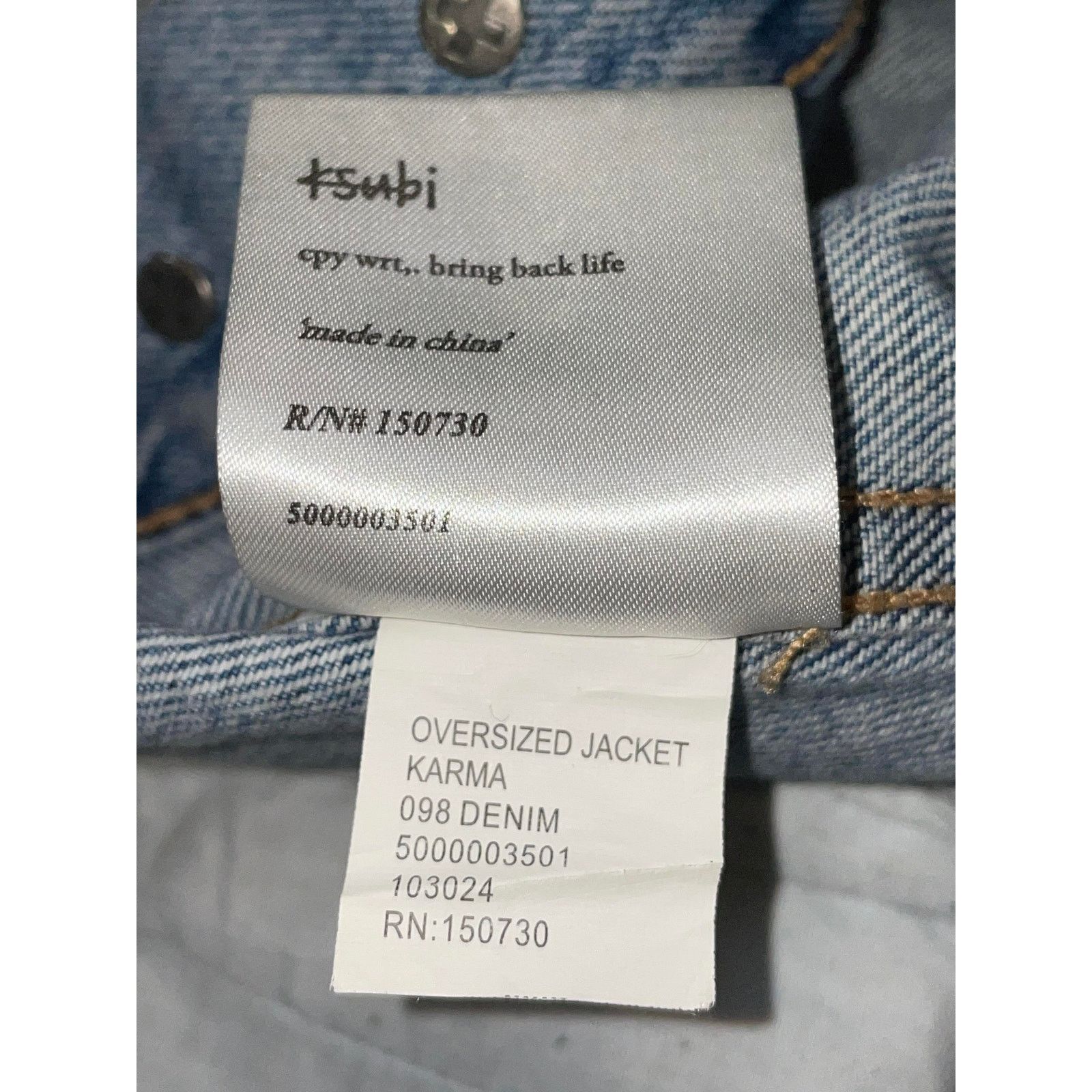 Ksubi Ksubi Light Wash 'Krisis' Denim Jacket Size US M / EU 48-50 / 2 - 3 Thumbnail