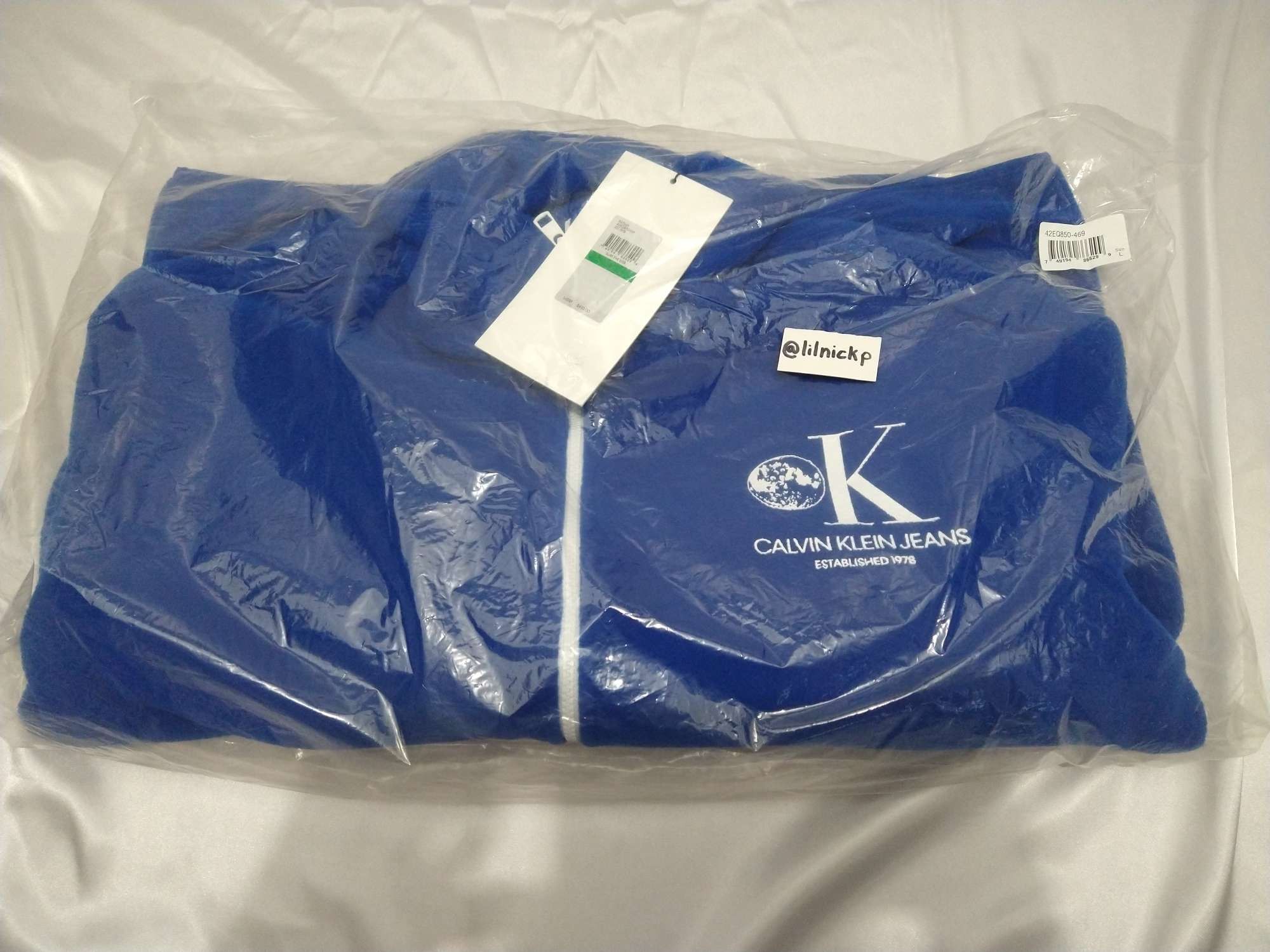 Calvin Klein 205W39NYC EST. 1978 Lunar Ascent OK Logo Fleece Jacket Size US L / EU 52-54 / 3 - 9 Thumbnail