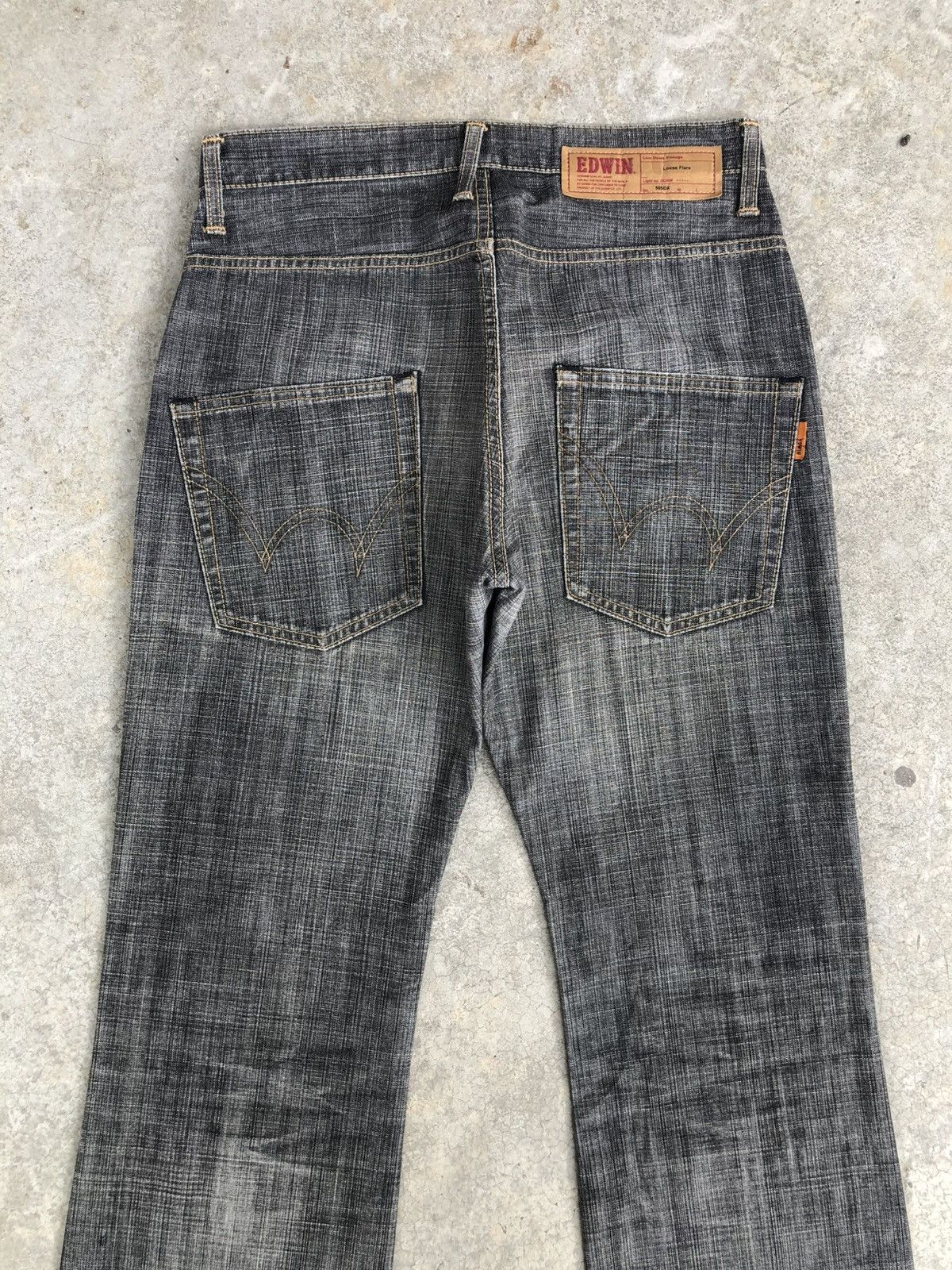If Six Was Nine Edwin Flare Jeans Distressed Jeans Loose Size US 31 - 8 Thumbnail