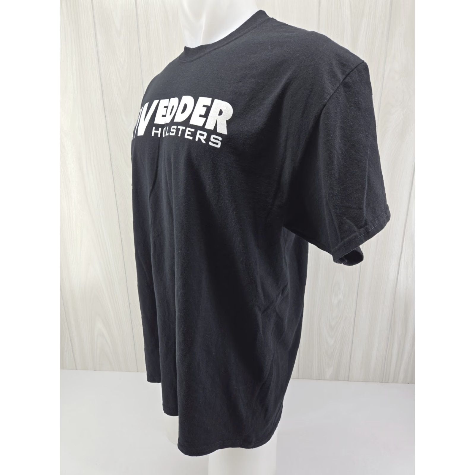 Gildan Vedder Gun Firearm Holsters Black Logo XL T-Shirt Size US XL / EU 56 / 4 - 4 Thumbnail