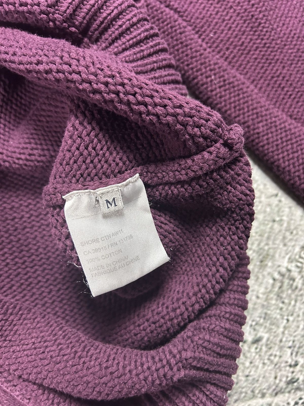 Acne Studios Acne Studios sweater shore ctn aw11 purple zip knit Size US M / EU 48-50 / 2 - 3 Thumbnail