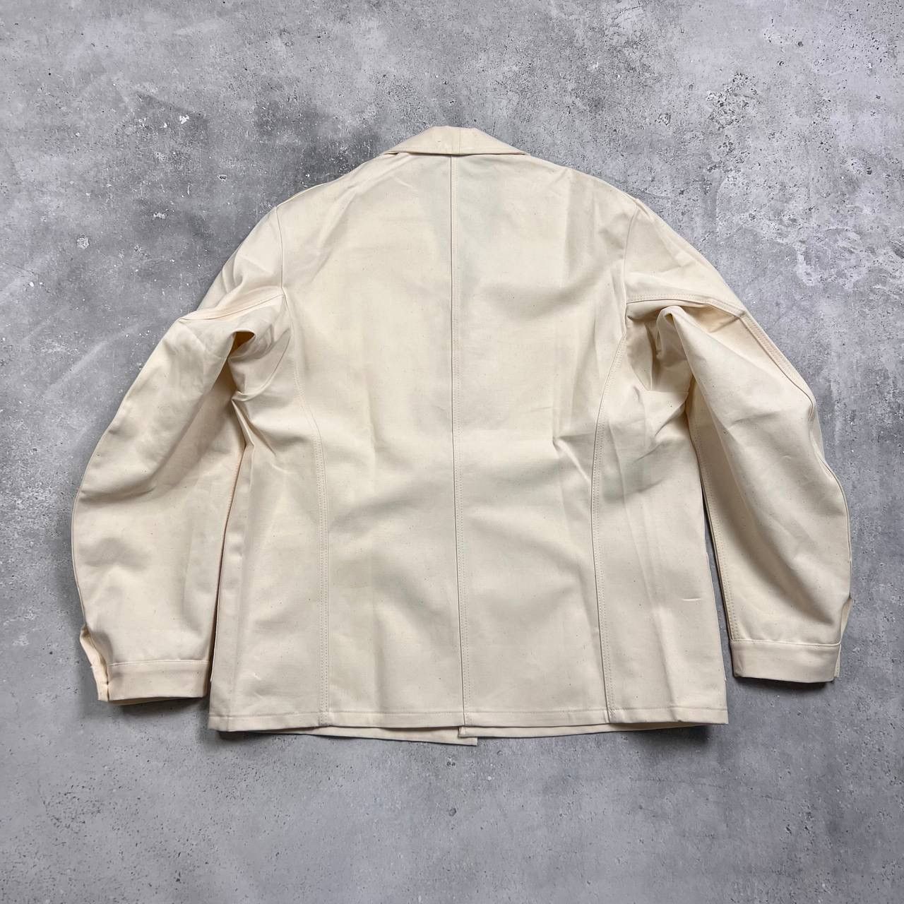 Le Laboureur Vintage 70s 80s Work 4-Pocket Chore Jacket Beige Size 50 Size US M / EU 48-50 / 2 - 2 Thumbnail