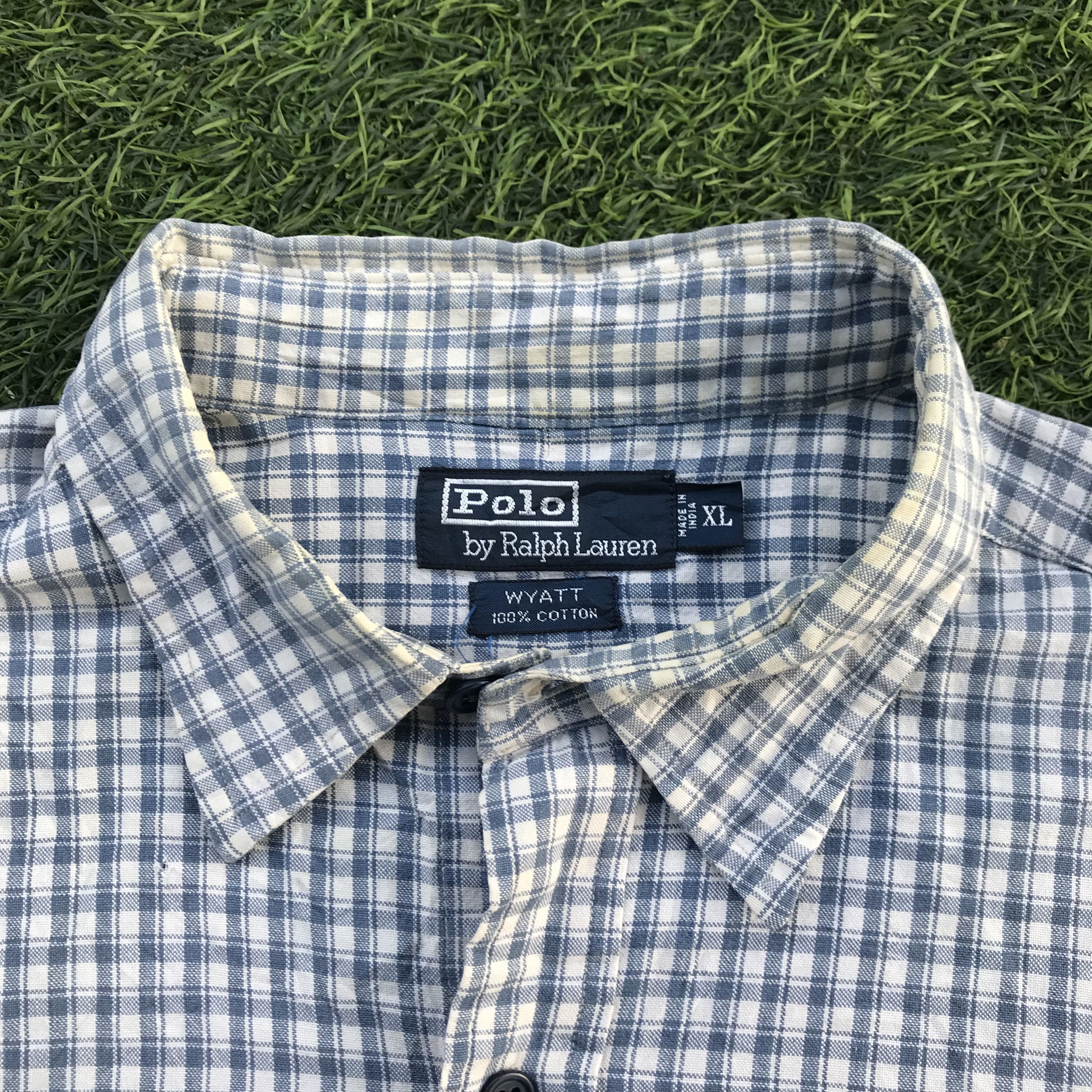 Polo Ralph Lauren × Vintage Vintage archive Polo ralph lauren Wyatt shirt checkered Size US XL / EU 56 / 4 - 8 Thumbnail