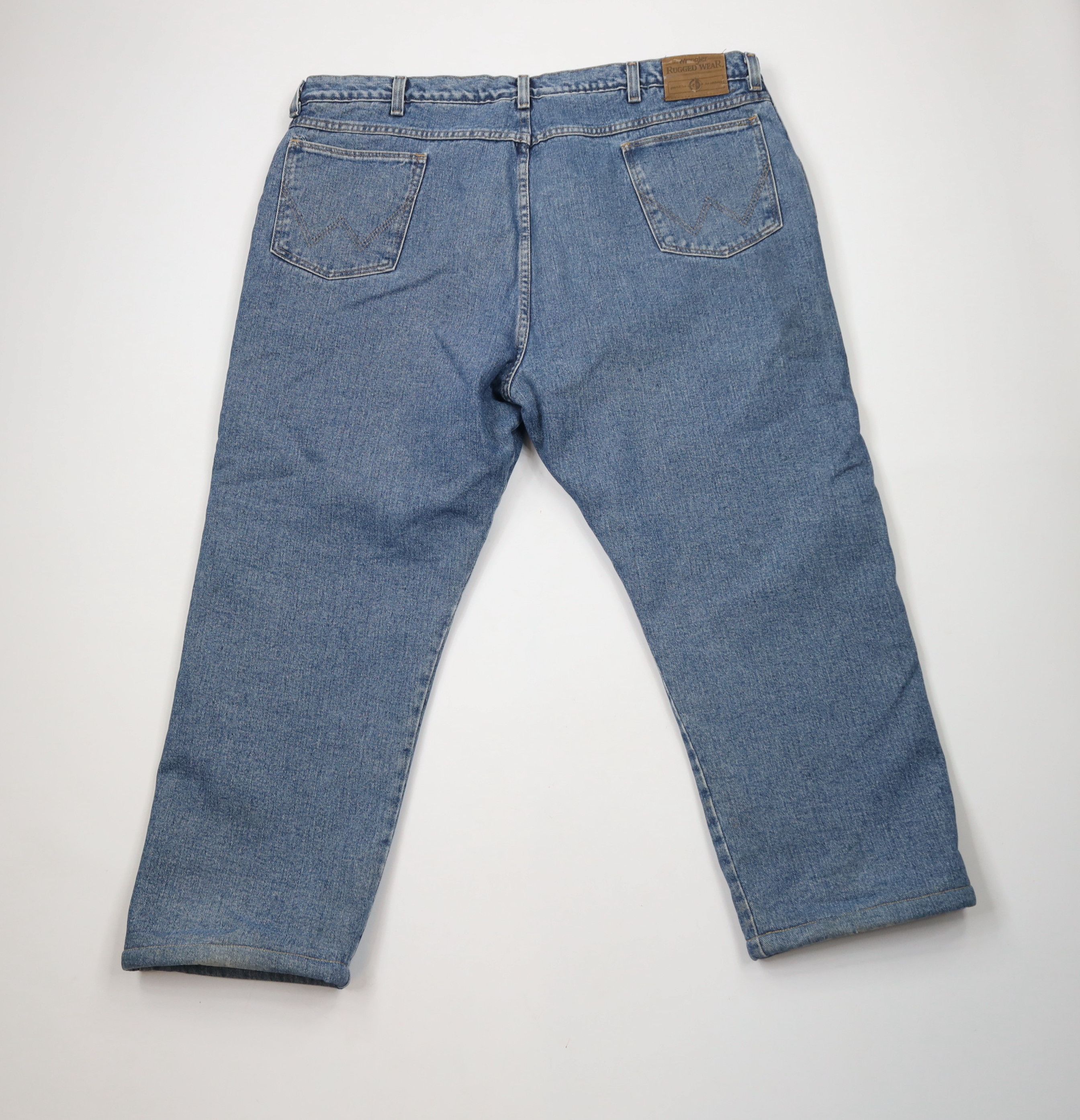 Vintage × Wrangler Vintage Wrangler Heavyweight Fleece Lined Denim Jeans Size US 44 / EU 60 - 7 Thumbnail