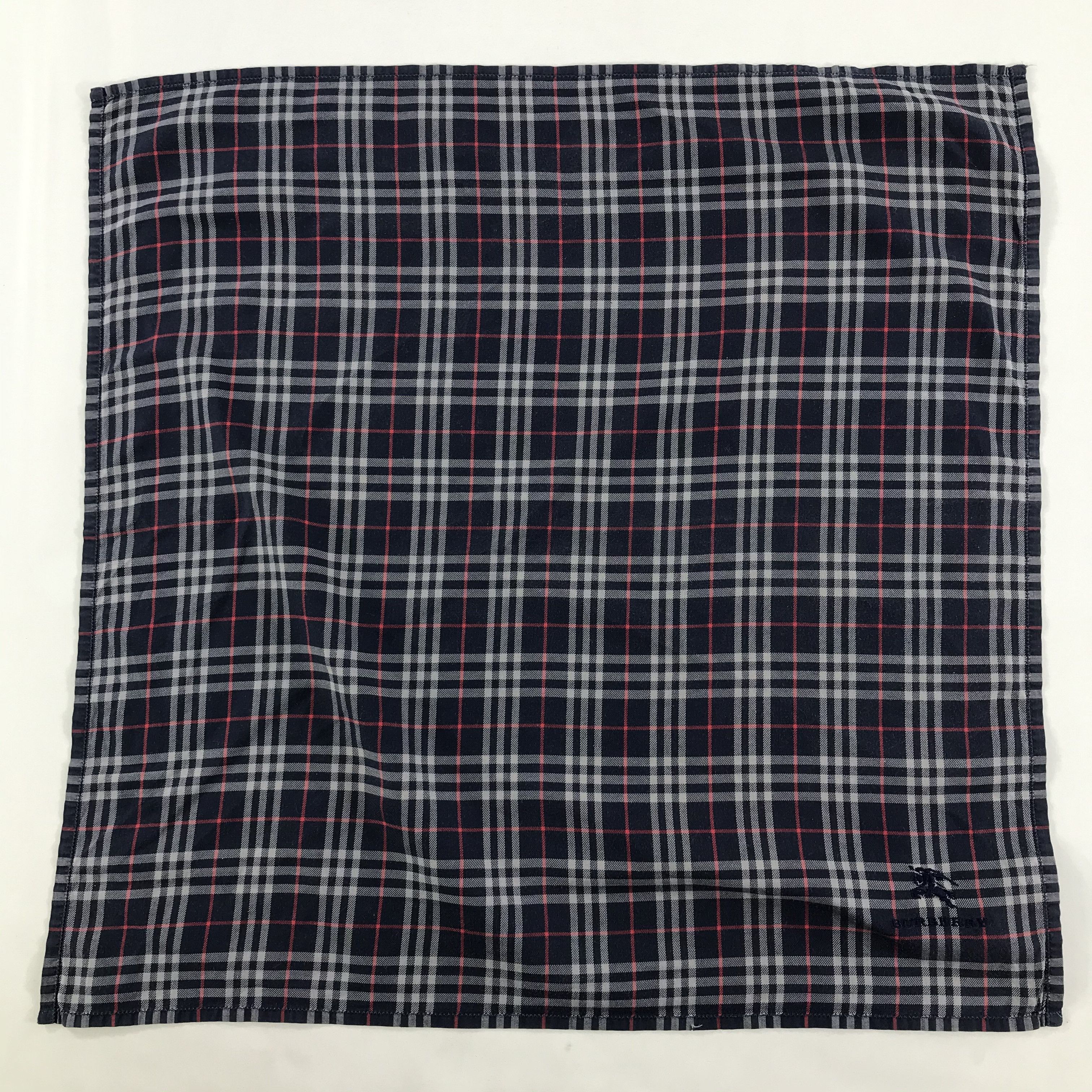 Burberry × Vintage Burberry Bandana / Handkerchief / Neckerchief - S1696 Size ONE SIZE - 1 Thumbnail