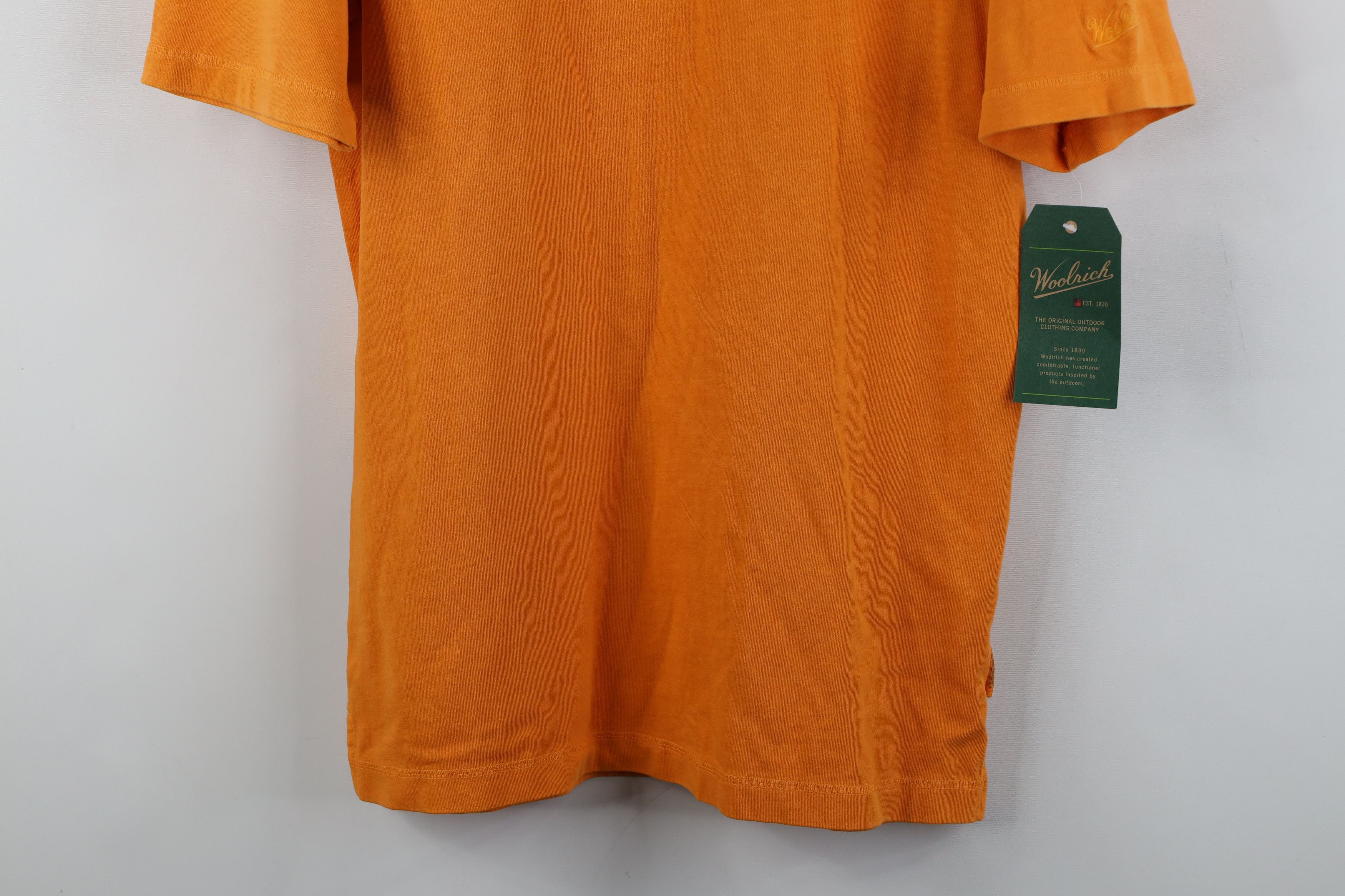 Woolrich Woolen Mills Deadstock Vintage Y2K Woolrich Dye T-Shirt Orange Cotton Size US L / EU 52-54 / 3 - 3 Thumbnail