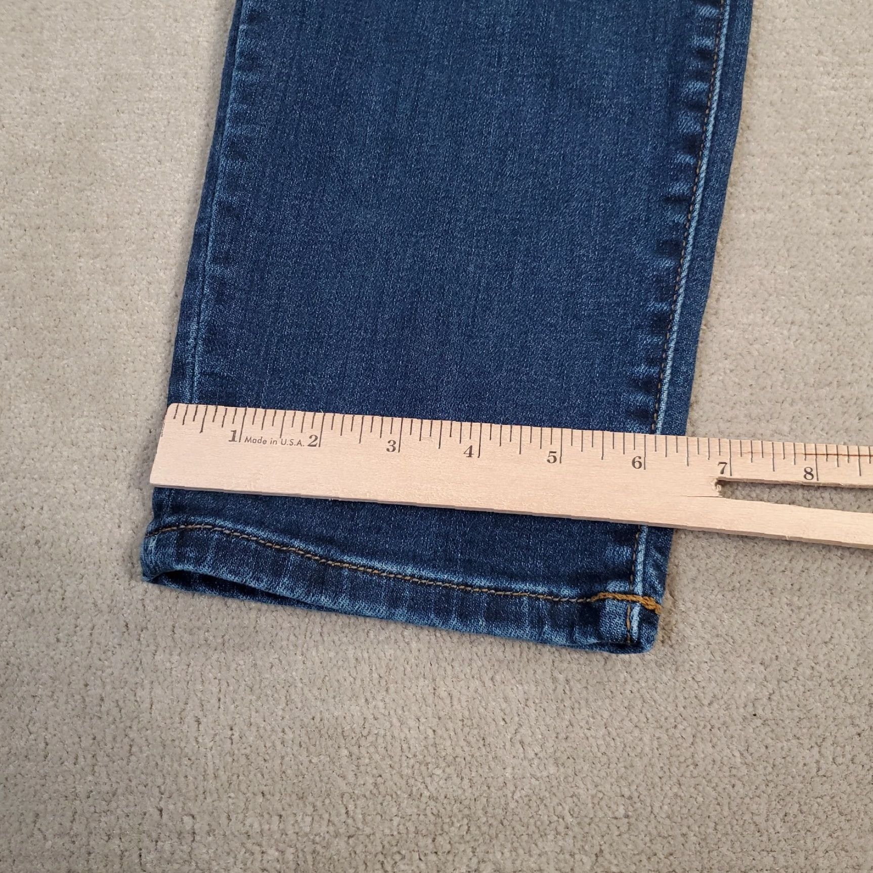 Denime Judy Blue Jeans Pants Womens Slim Fit 32 32x29 Denim Dark Wash Casual Stretch Pockets Logo Straight Vintage: No Size 24" / US 00 / IT 34 - 6 Thumbnail