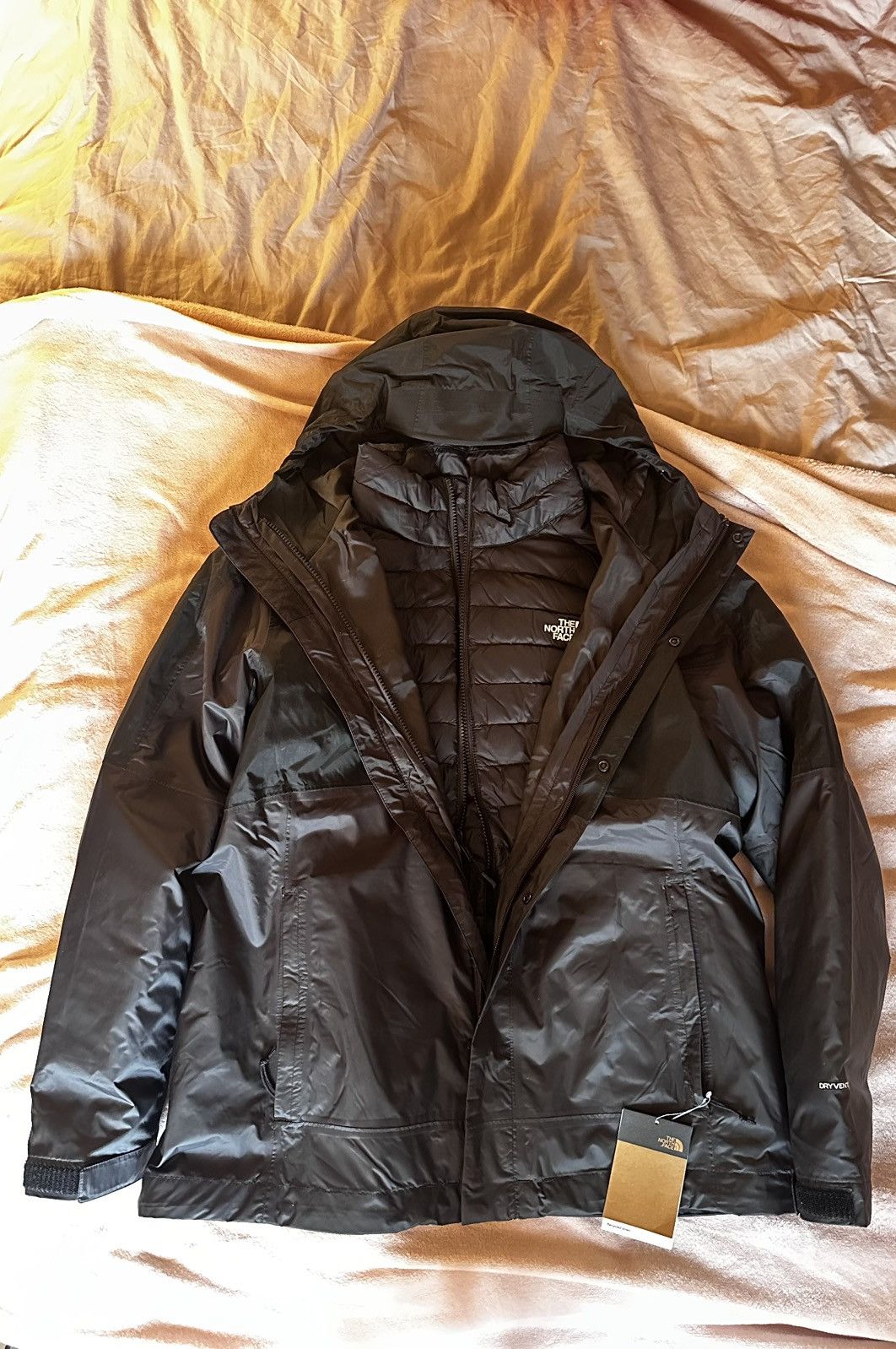 The North Face TNF 3-in-1 DryVent Triclimate Down Jacket Black XL NWT Size XL / US 12-14 / IT 48-50 - 1 Thumbnail