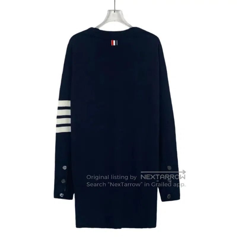 Thom Browne Thom Browne Women's Navy Wool Sweater . Size S / US 4 / IT 40 - 2 Thumbnail