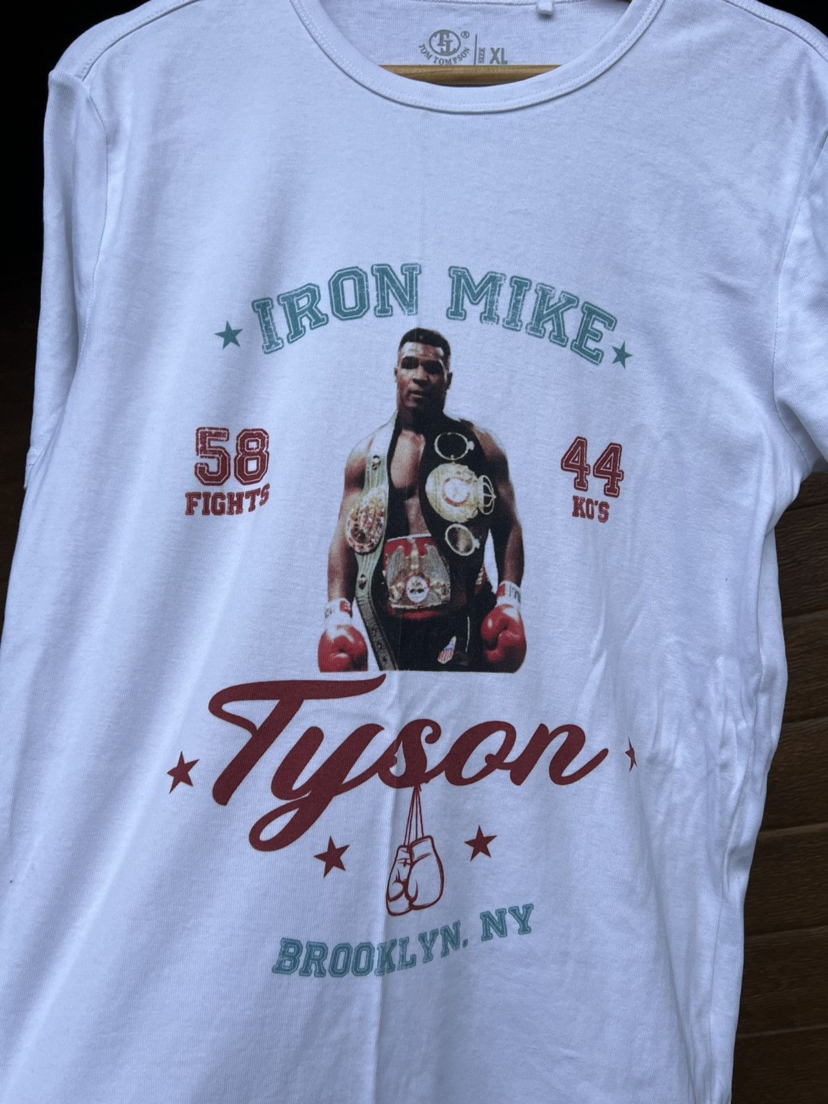 Band Tees × Vintage 🥊 Mike Tyson Vintage Big Logo T-Shirt Size US XL / EU 56 / 4 - 2 Thumbnail