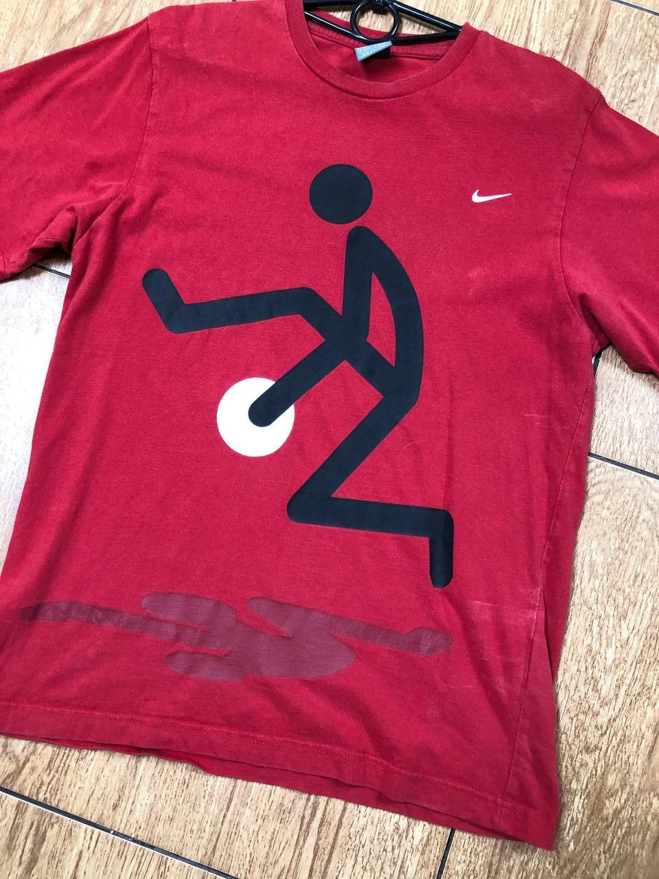 Nike Crazy Y2K big print red T-Shirt NIKE streetwear Size US M / EU 48-50 / 2 - 7 Thumbnail