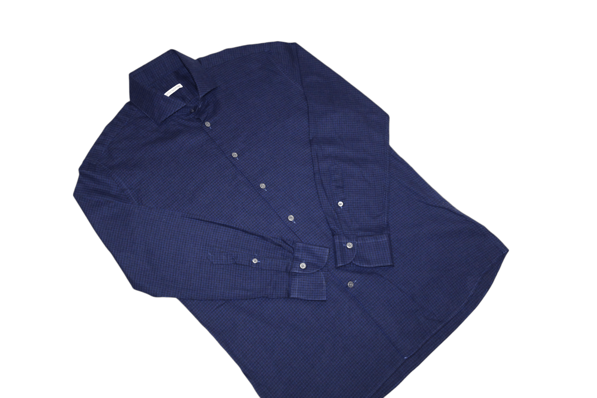 Barba Napoli Artu Napoli Club-collar Checkered Flannel Casual Shirt Size US XL / EU 56 / 4 - 4 Thumbnail