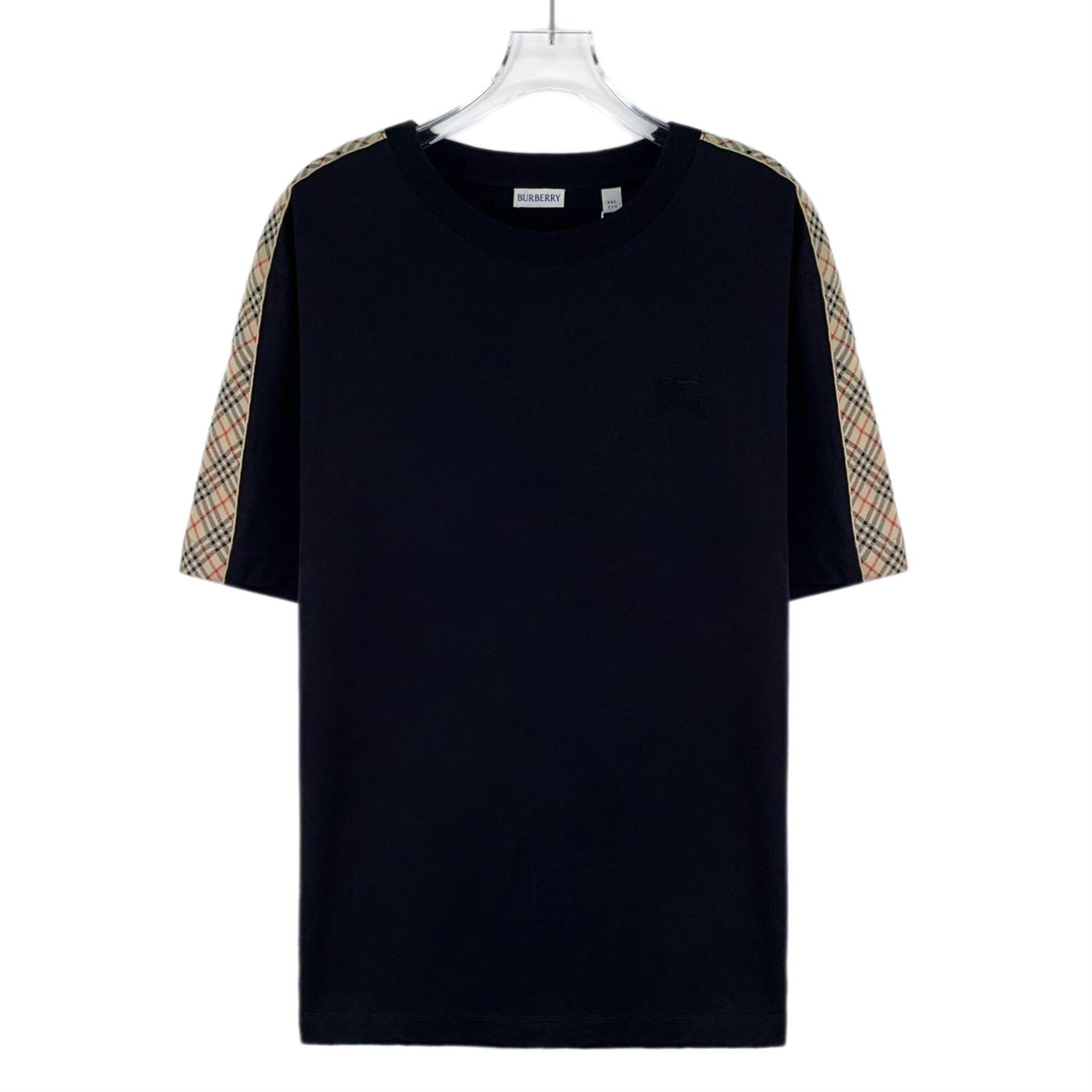 Burberry Burberry Cotton Plaid Black T-Shirt XXL Men Size US XXL / EU 58 / 5 - 1 Thumbnail