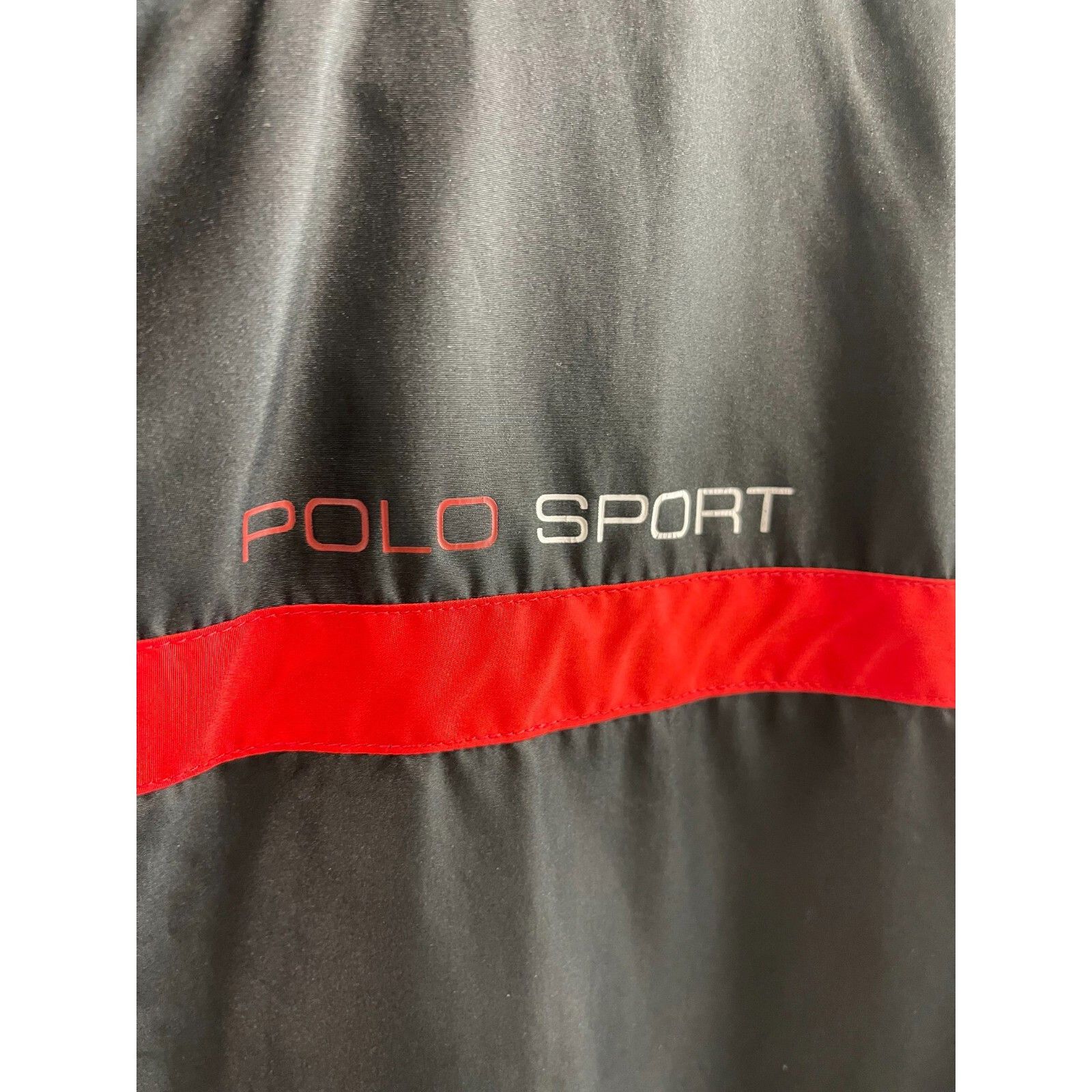 Ralph Lauren VTG Y2K 90S POLO SPORT BLACK RED TRACK JACKET WINDBREAKER RU Size US L / EU 52-54 / 3 - 8 Thumbnail