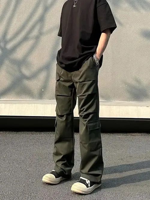 Vintage utility function cargo flared pants Size US 32 / EU 48 - 1 Thumbnail