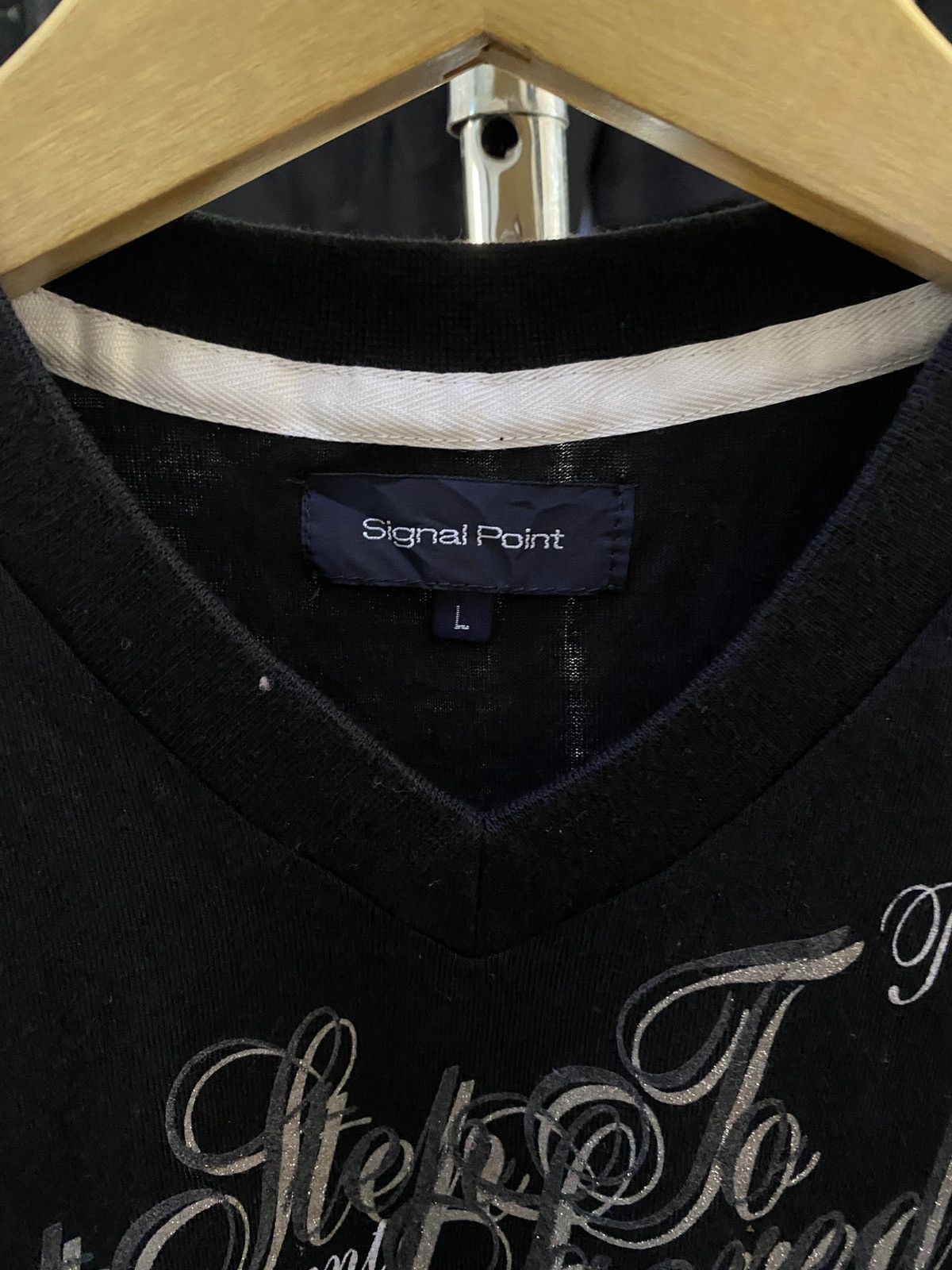 Hysteric Glamour × Undercover JAPANESE SignalPoint Poem Lgb ISWN Maison Margiela Style TEE Size US L / EU 52-54 / 3 - 10 Thumbnail