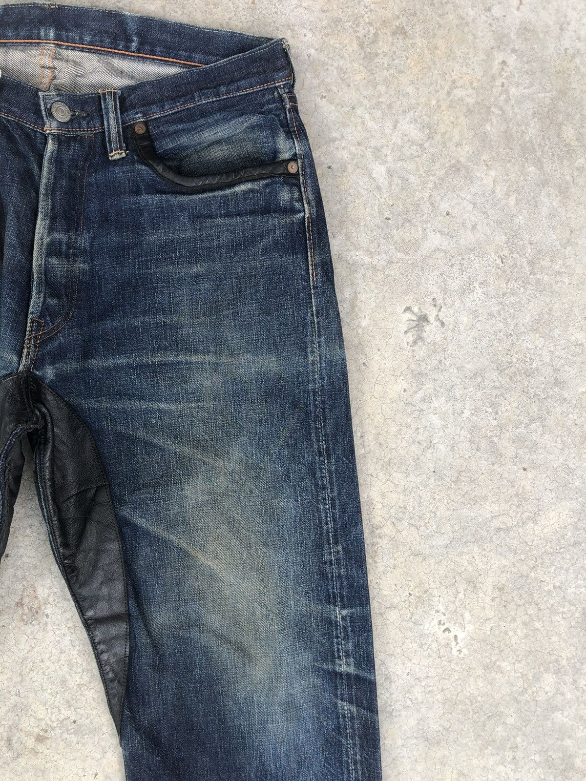 Full Count & Co. Full Count 1340k Selvedge Denim Leather Limited Distressed Size US 32 / EU 48 - 5 Thumbnail