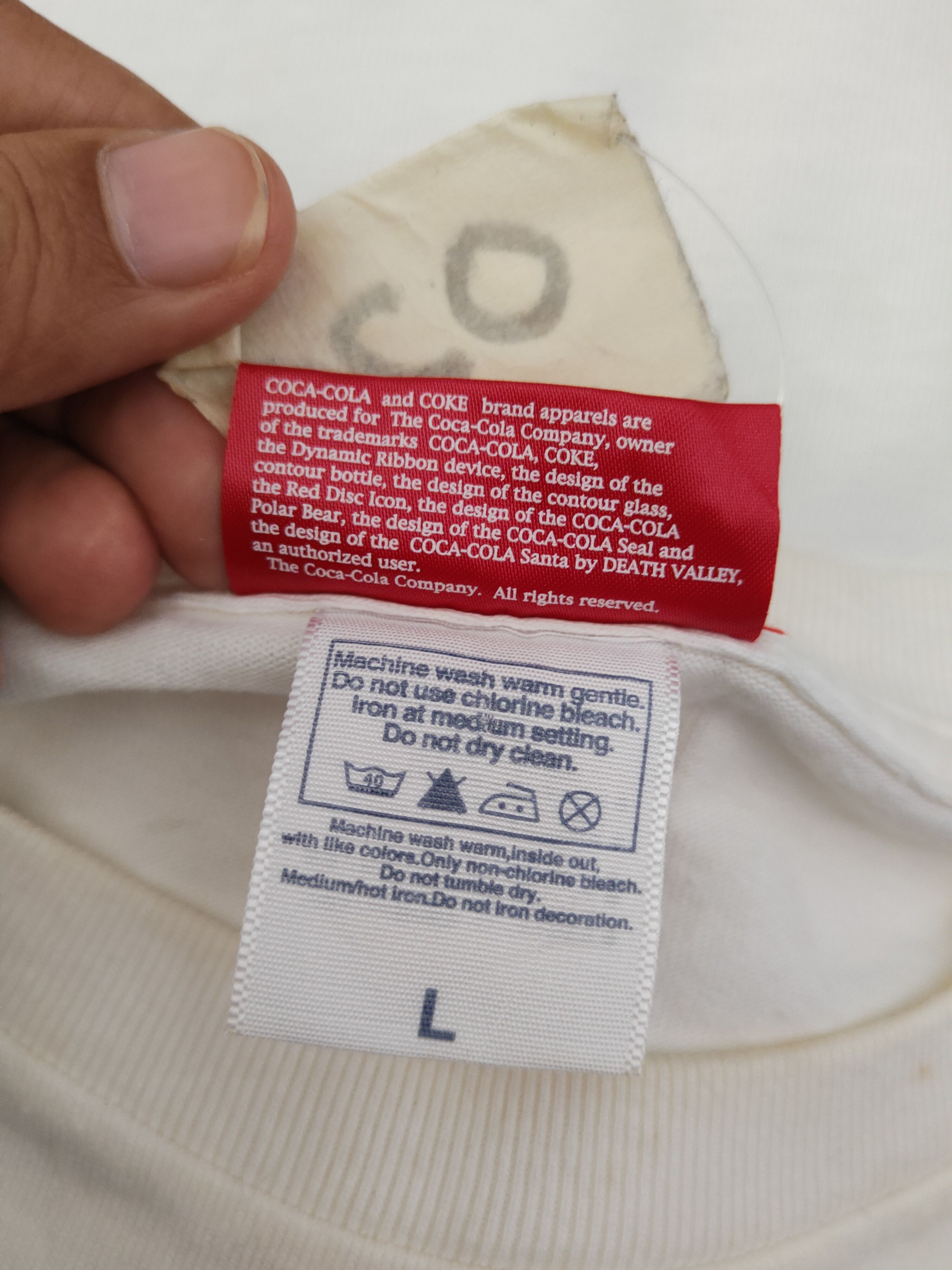 Coca Cola DLL Coca Cola X Moto suzuka 8 hour vintage White tee #020 Size US L / EU 52-54 / 3 - 13 Thumbnail