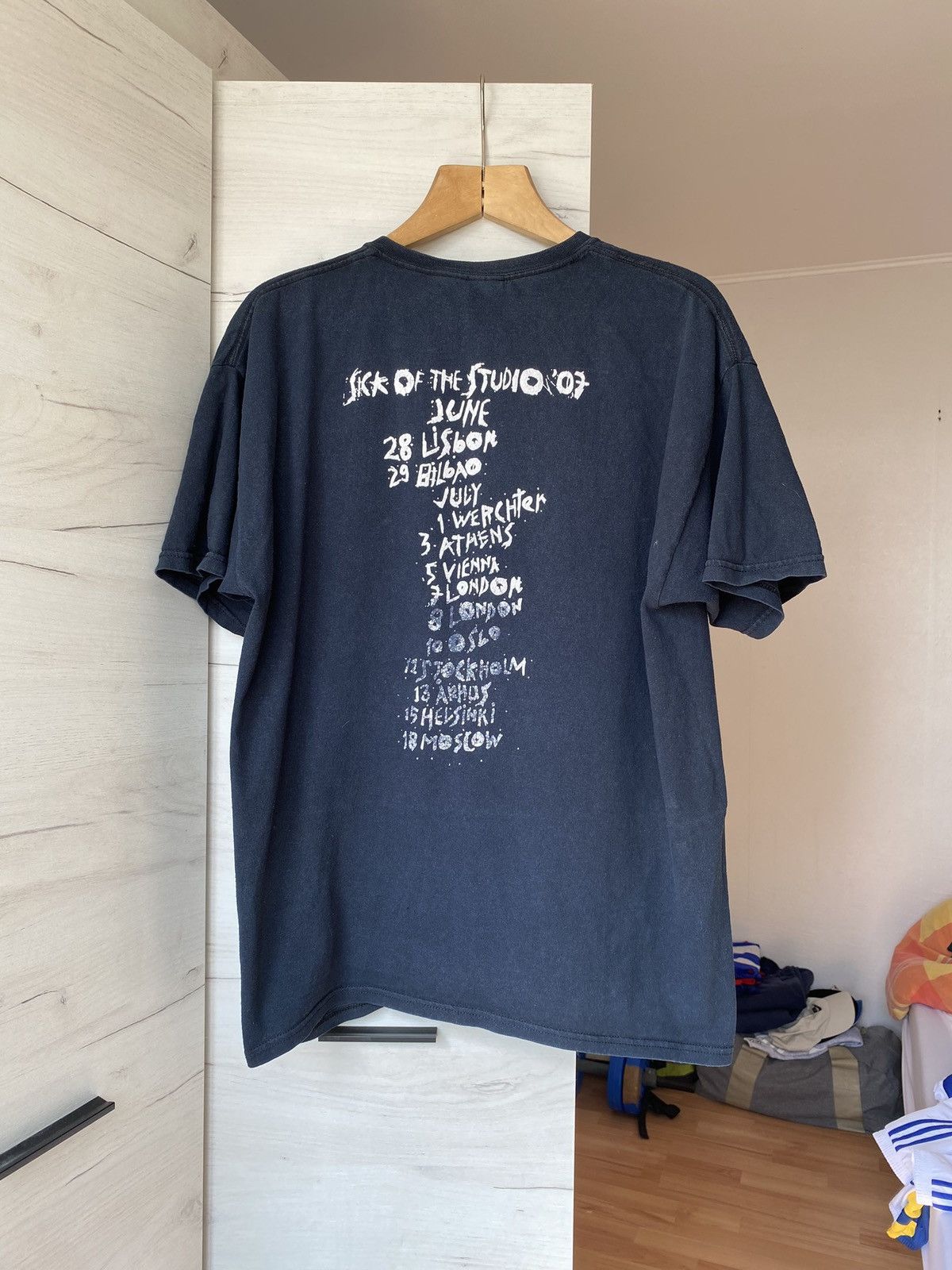 Band Tees × Metallica Vintage Metallica Sick of the studio tour 2007 t-shirt Size US XL / EU 56 / 4 - 5 Thumbnail