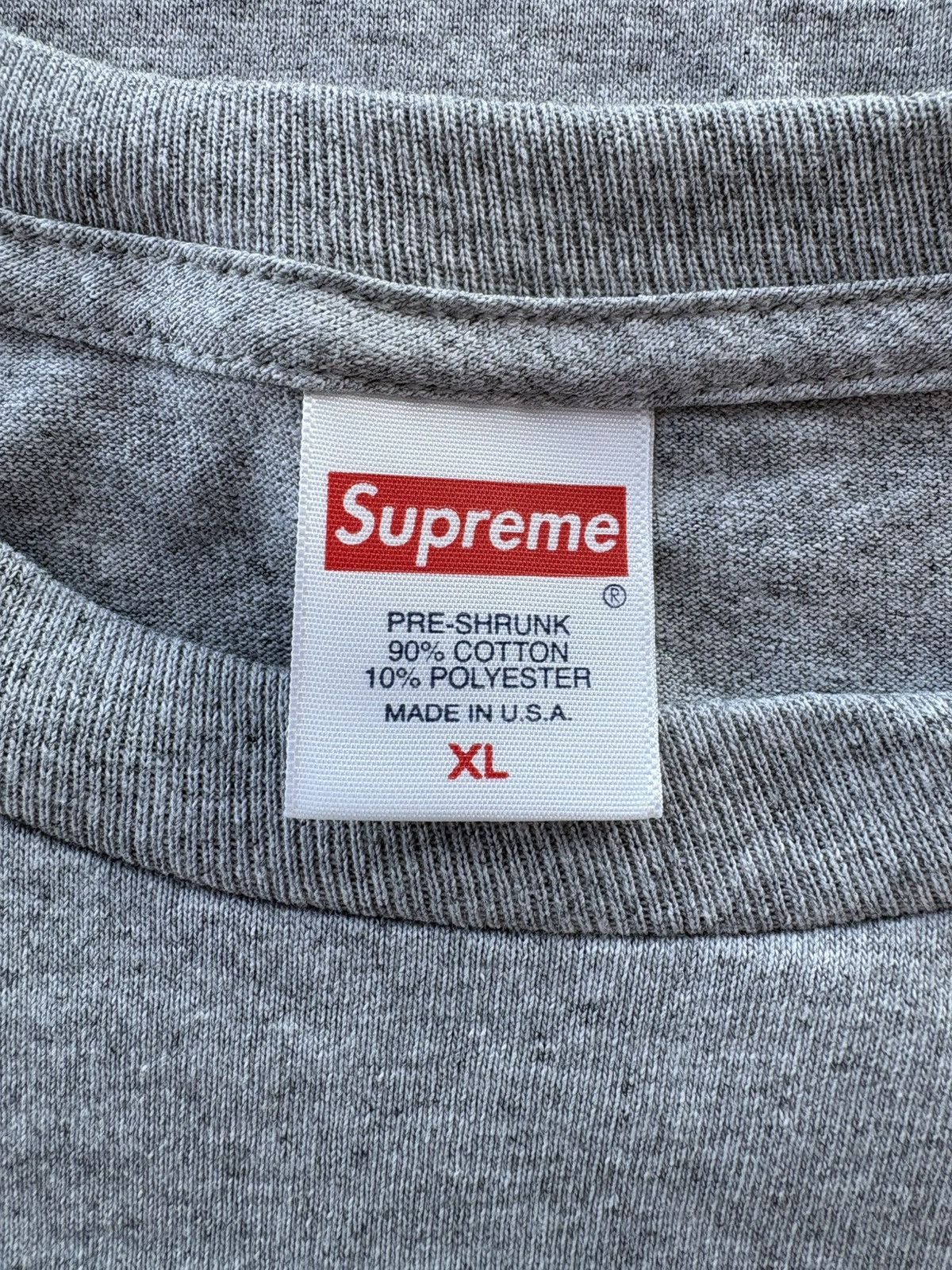 Supreme Supreme “Classic” Logo S/S Top (Heather Grey) Size US XL / EU 56 / 4 - 3 Thumbnail