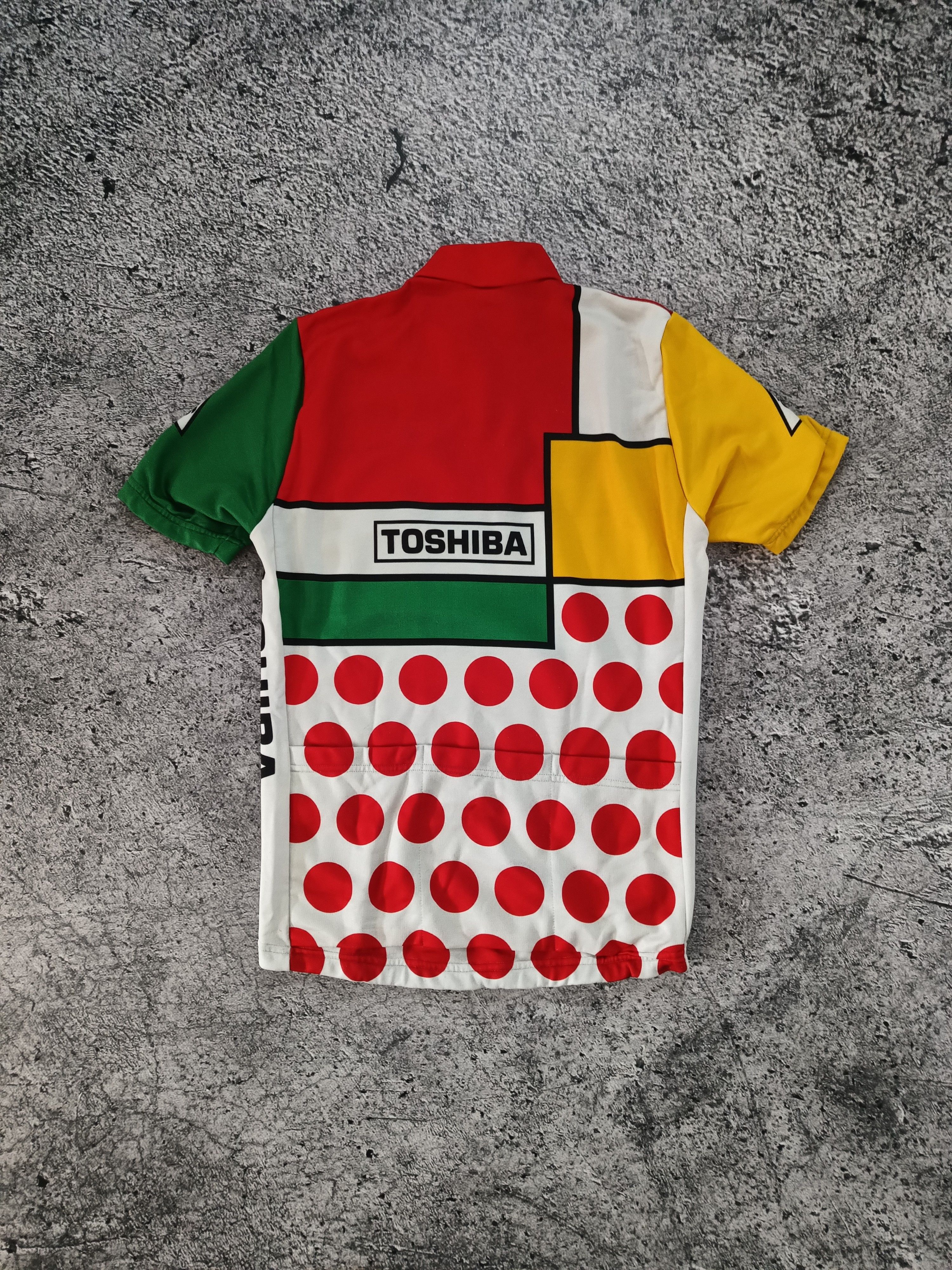 Vintage Vintage 80s/90sTour De France Toshiba Cycling Jersey Size US M / EU 48-50 / 2 - 5 Thumbnail