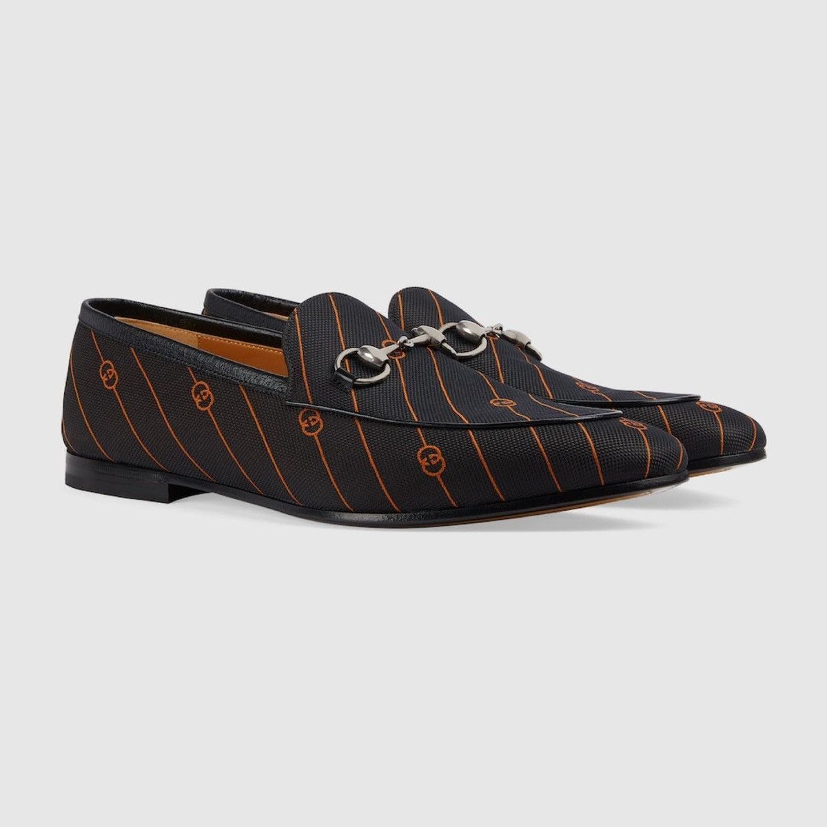 image of Gucci G Horsebit Jordaan Loafer Shoes in Black, Men's (Size 10)