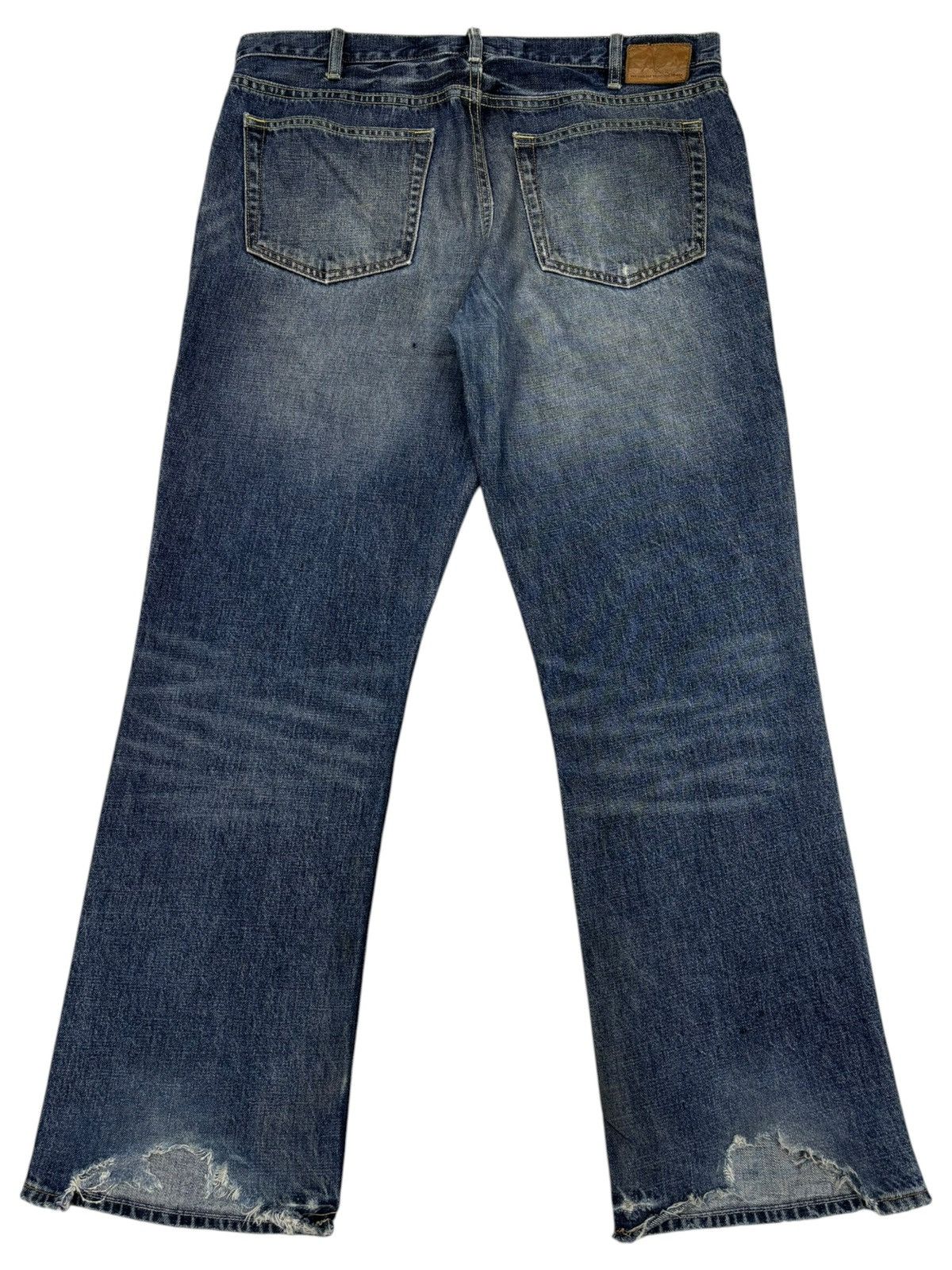 Kapital BAGGY FLARE JEANS DISTRESSED DENIM GAP AGE WASH JEANS Size US 37 - 8 Thumbnail