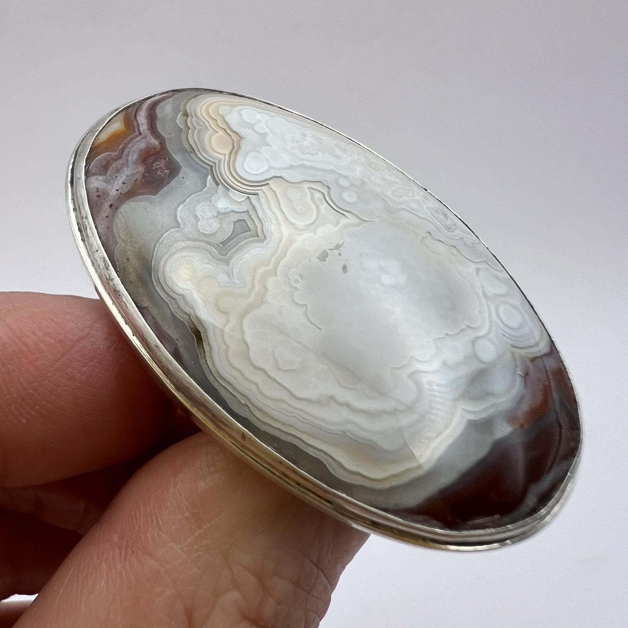 Vintage Vintage Sterling Silver 925 Ring Rutile Quartz Stone S 7 Size ONE SIZE - 7 Thumbnail