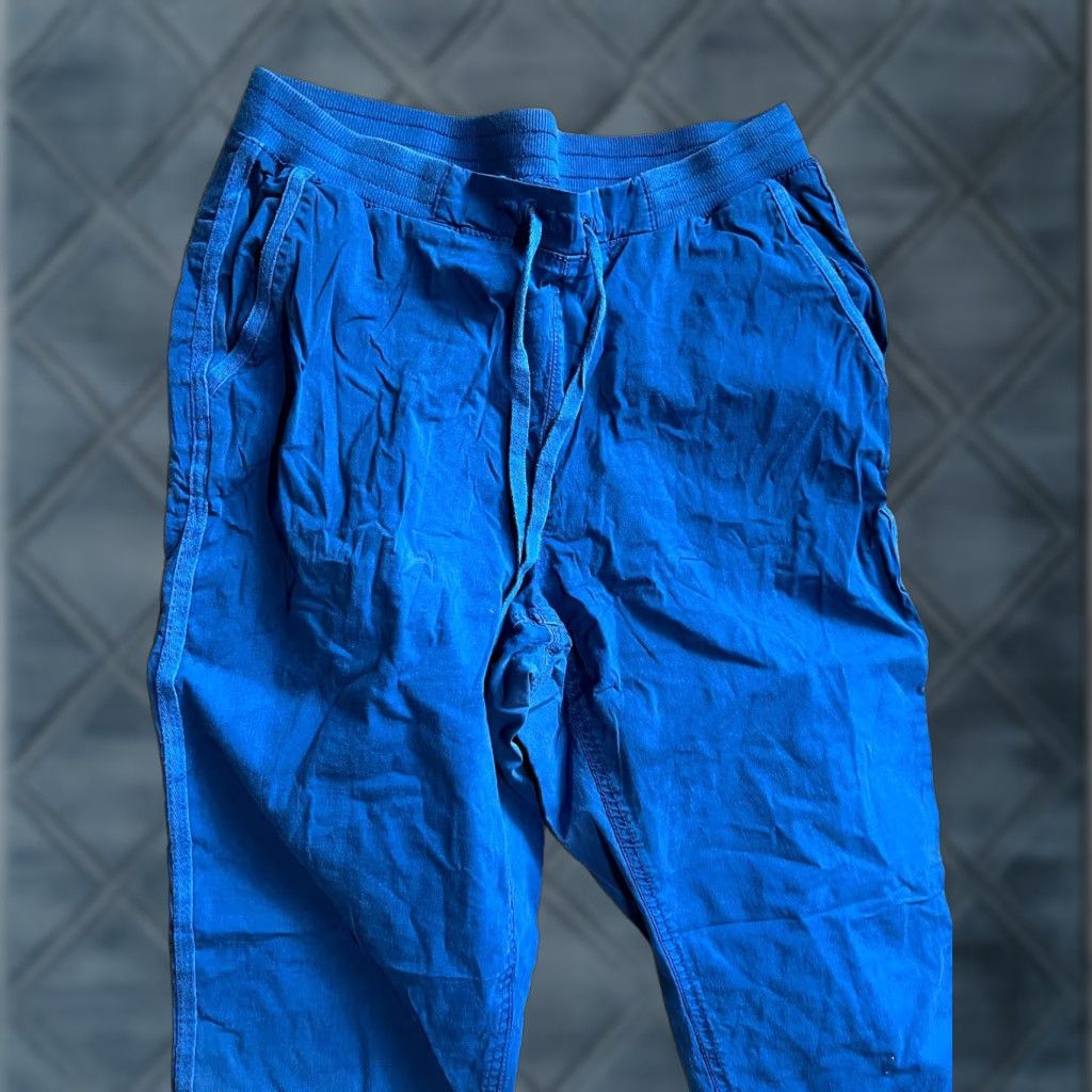 Style & Co Style&Co Mid Rise Pull On Comfort Waist Cuffed Utility Pant Winter Medium Blue Womens Pants Straight Leg Casual 26 In Seam ISBNN/A Size 32" / US 10 / IT 46 - 1 Thumbnail