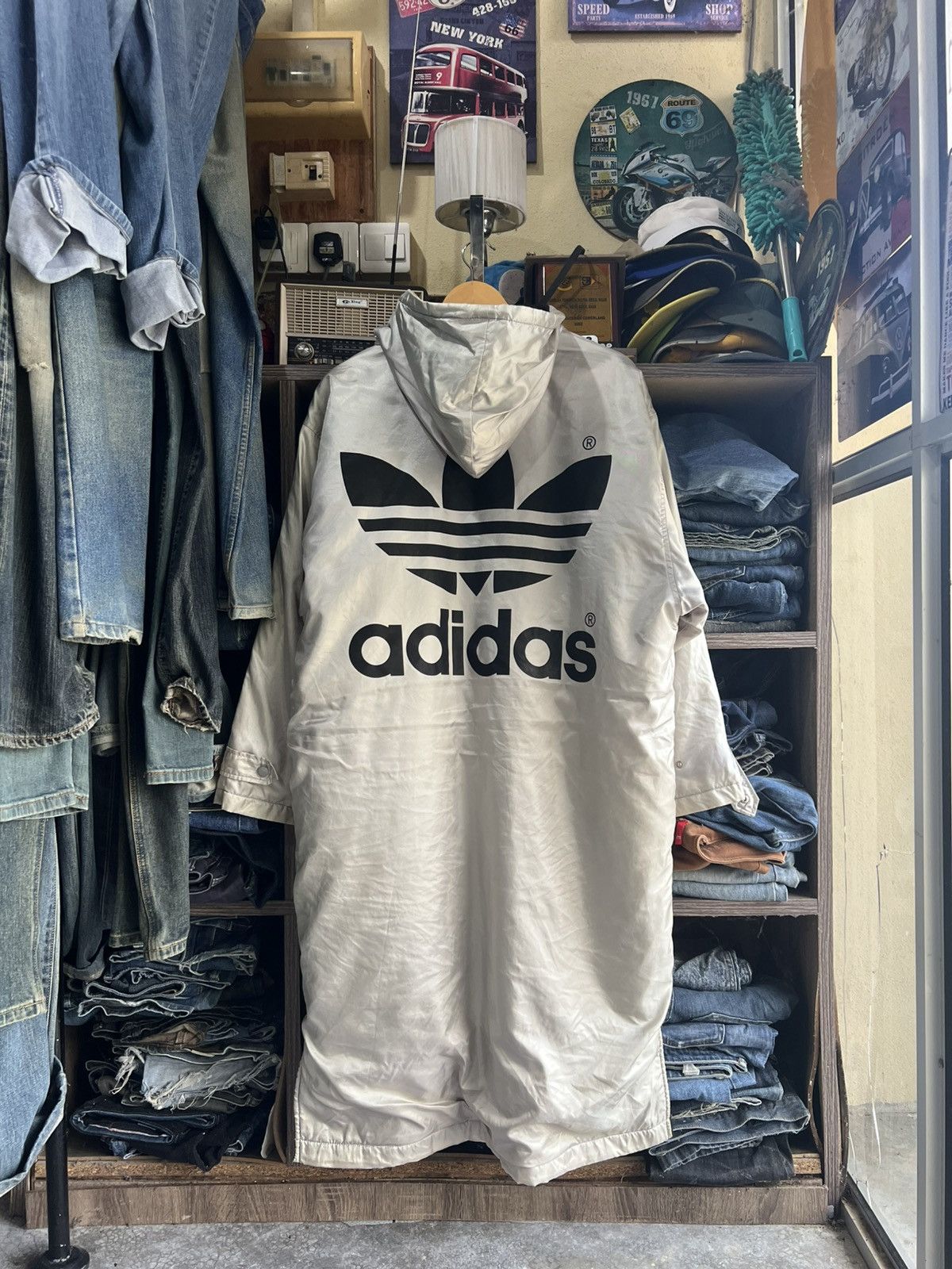 Adidas 🔥Vintage Adidas Descente Trefoil Coach Sherpa Jacket Size US XL / EU 56 / 4 - 1 Thumbnail