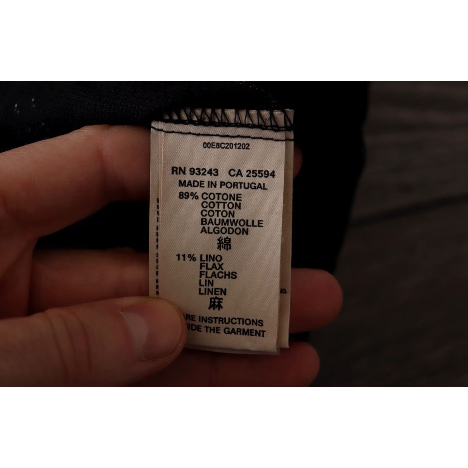 Diesel Diesel Shirt Short Sleeve Linen Blend Double-Sided Logo Spring/Summer XL Mens Size US XL / EU 56 / 4 - 4 Thumbnail