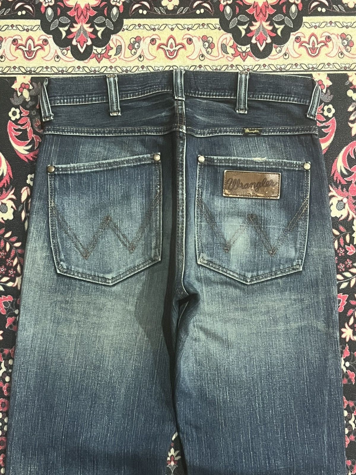 Wrangler Vintage Wrangler Blue Faded Washed Straight Leg Jeans Size US 30 / EU 46 - 7 Thumbnail