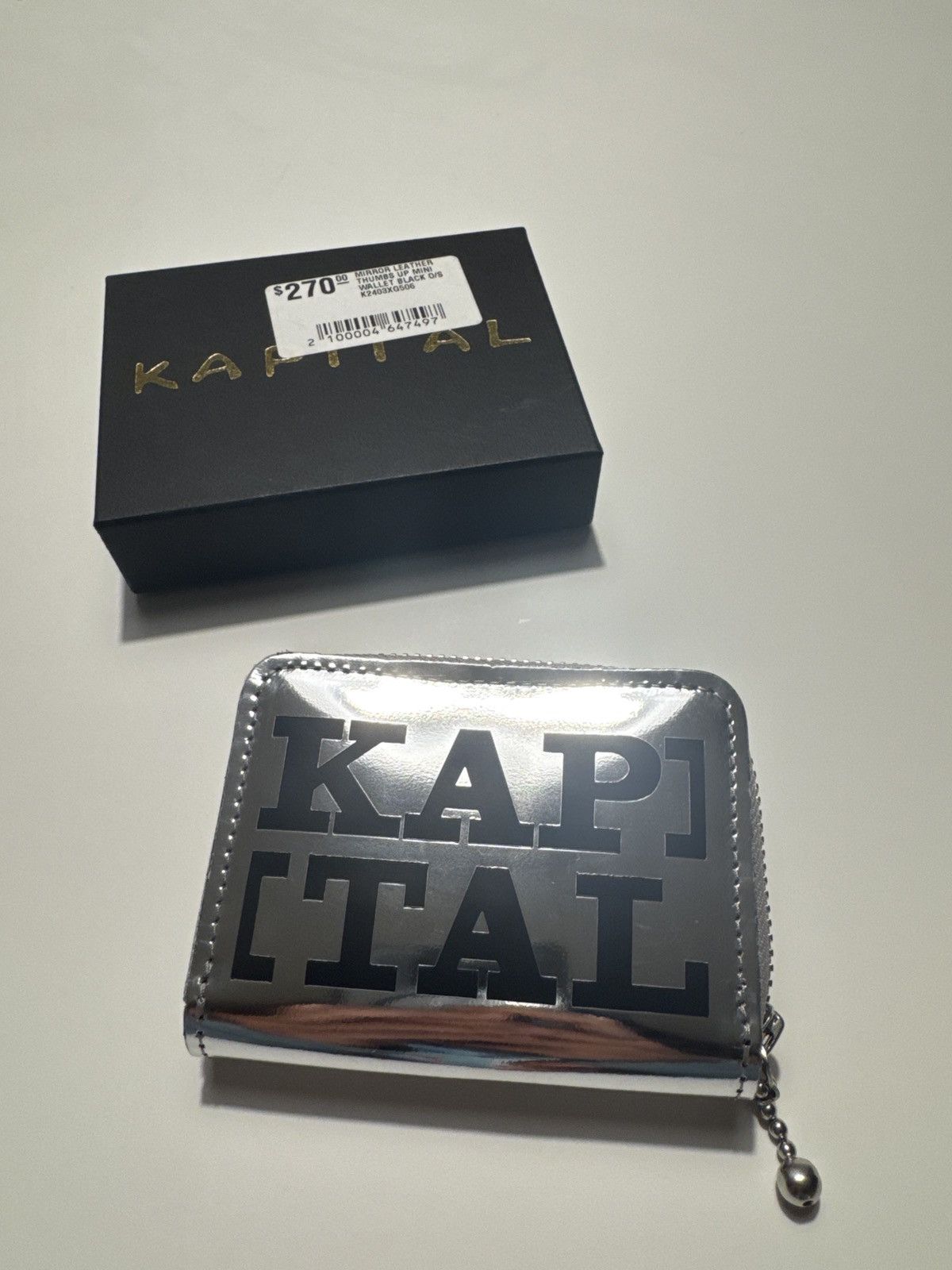 Kapital Kapital Leather RAINBOWY Smiley Zip Wallet | Grailed
