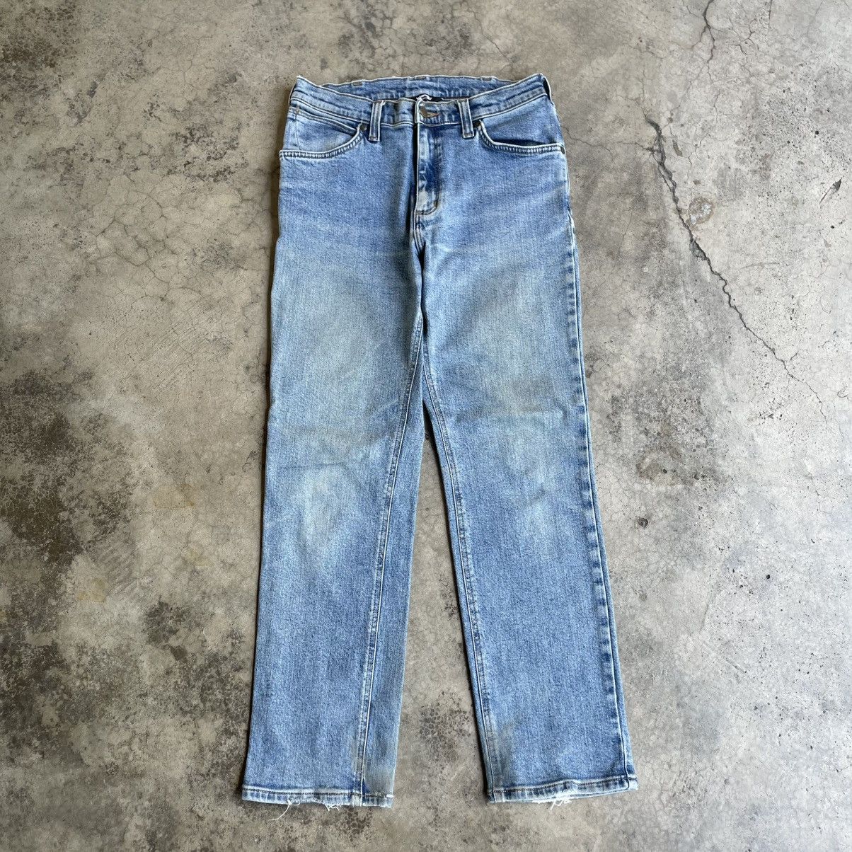 🔥Vintage Wrangler Stoned Washed Ripped Distress Denim Jeans