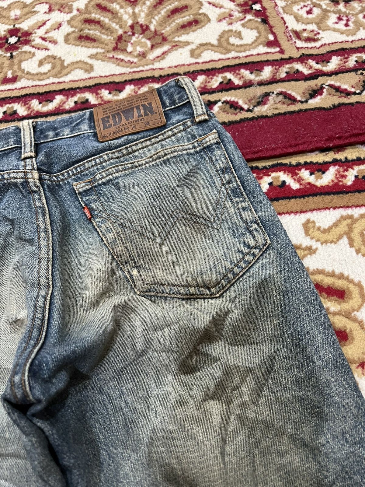 Edwin 🌈Flare Vintage Edwin Extra Extreme Distress Jean Size US 28 / EU 44 - 17 Thumbnail