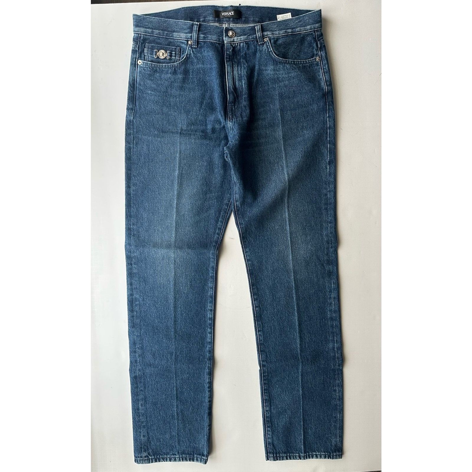 Versace Versace Men’s Denim Stone Washed Blue Jeans 34 US 1010816 Size US 34 / EU 50 - 9 Thumbnail
