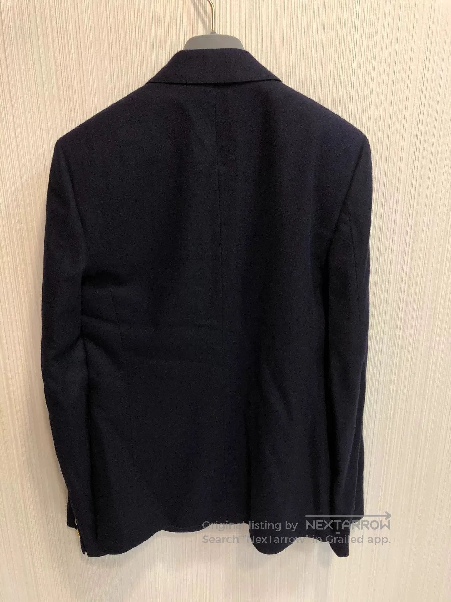 Saint Laurent Paris Saint Laurent Gold Crest Blue Blazer. Size US XS / EU 42 / 0 - 5 Thumbnail