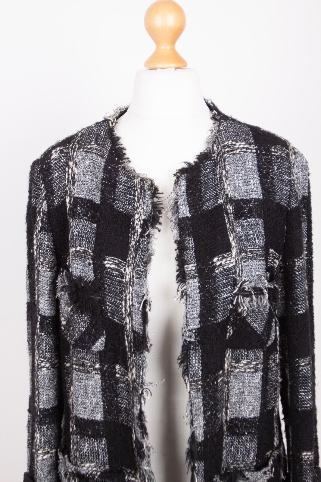 Versace × Versace Jeans Couture Versace Jeans Couture Women's Tweed Wool Cardigan Jacket Size M / US 6-8 / IT 42-44 - 4 Thumbnail