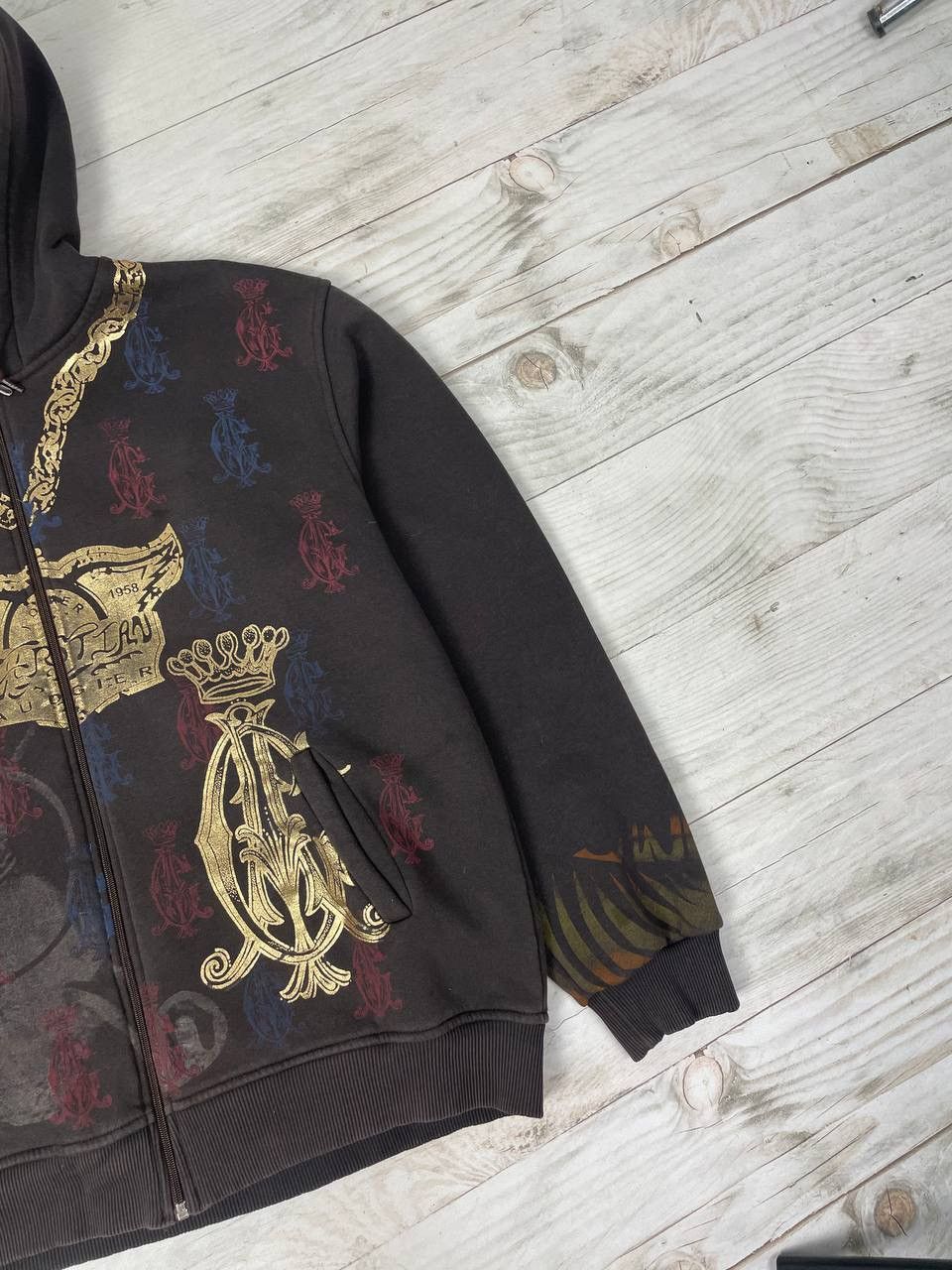 Christian Audigier Vintage Christian Audigier Hoodie Full Zip 90s Y2K Size US XXL / EU 58 / 5 - 3 Thumbnail